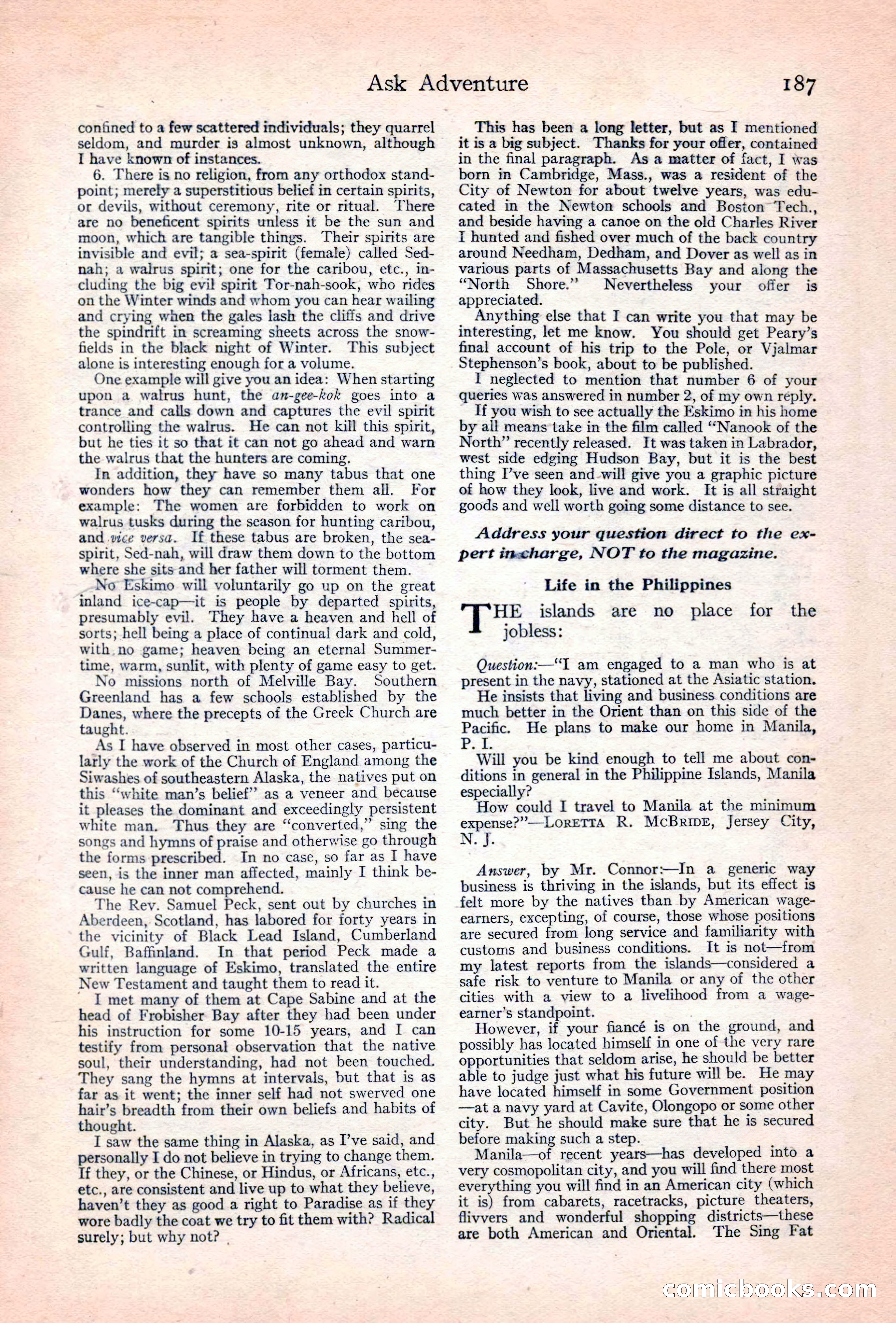 Adventure Magazine Cover — page 189 of 196