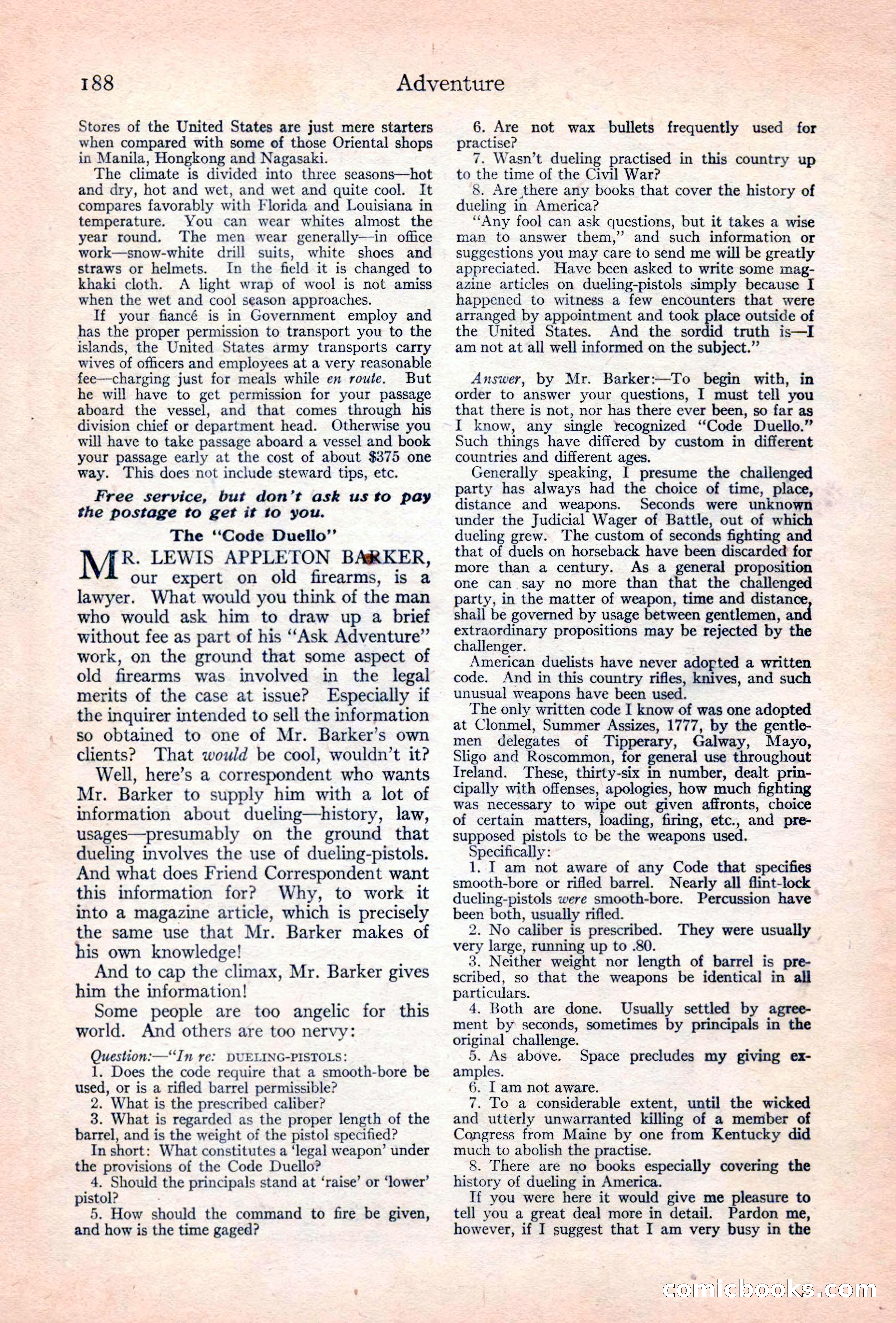 Adventure Magazine Cover — page 190 of 196