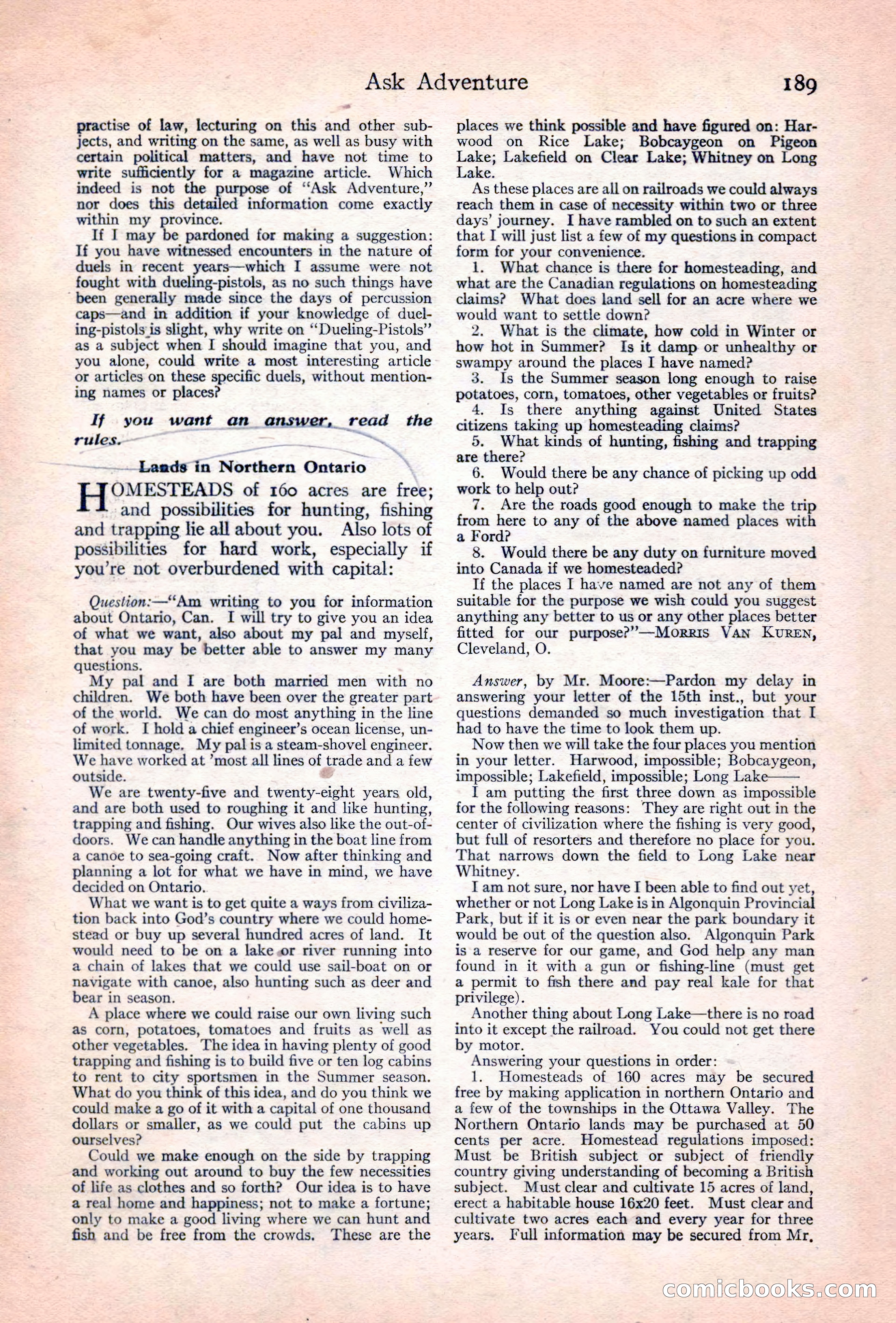 Adventure Magazine Cover — page 191 of 196