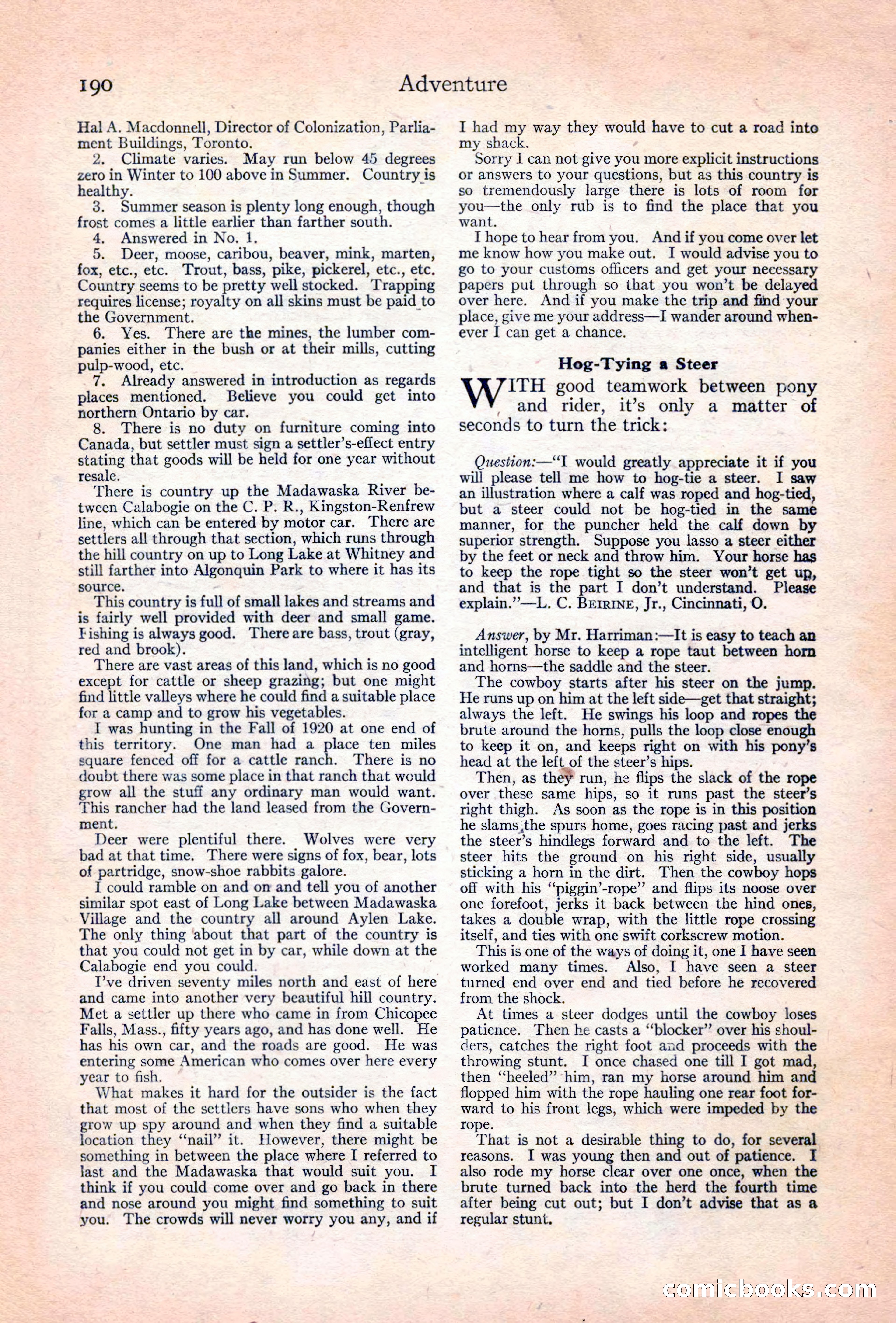 Adventure Magazine Cover — page 192 of 196
