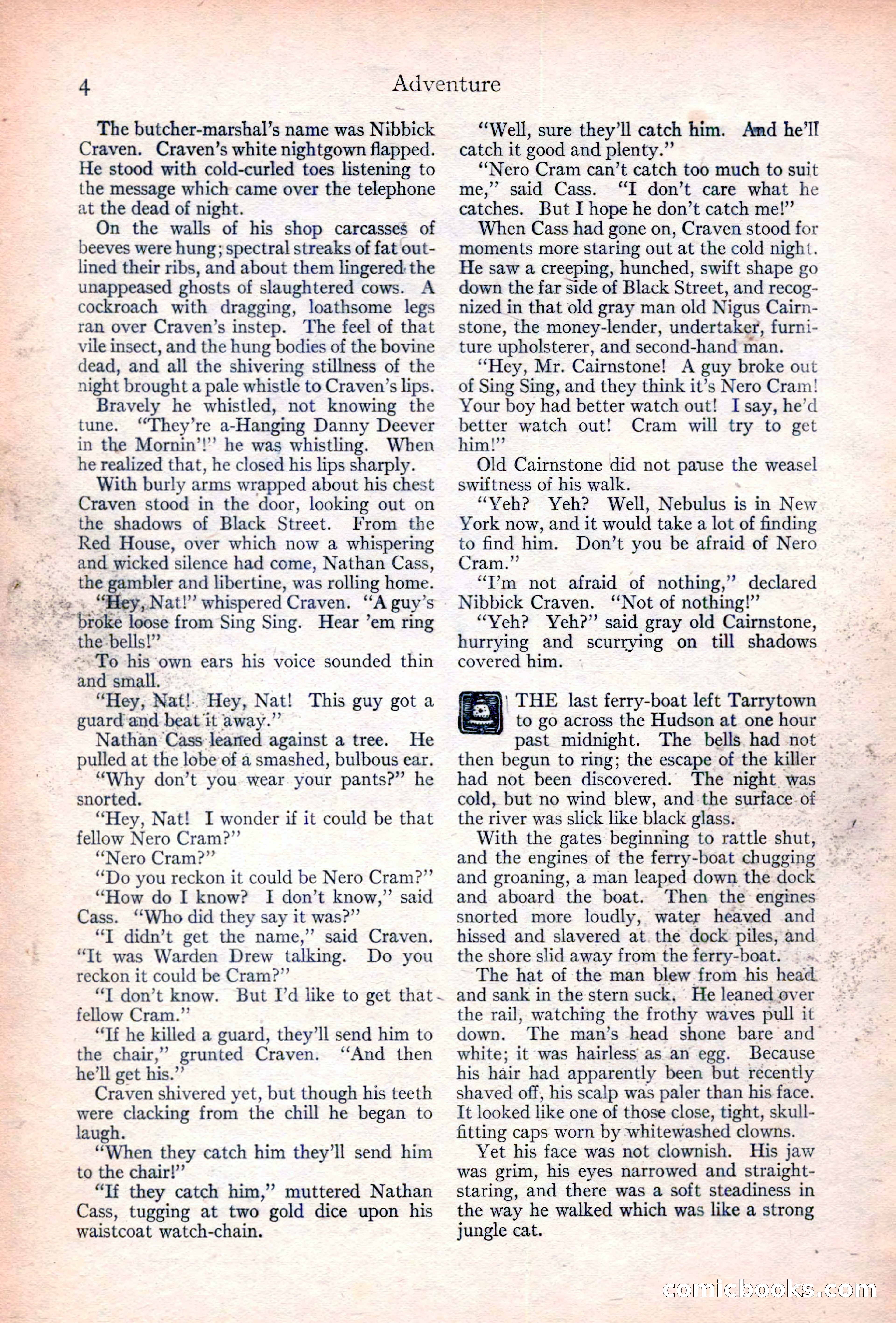 Adventure Magazine Cover, June 20, 1923 — page 6 of 196
