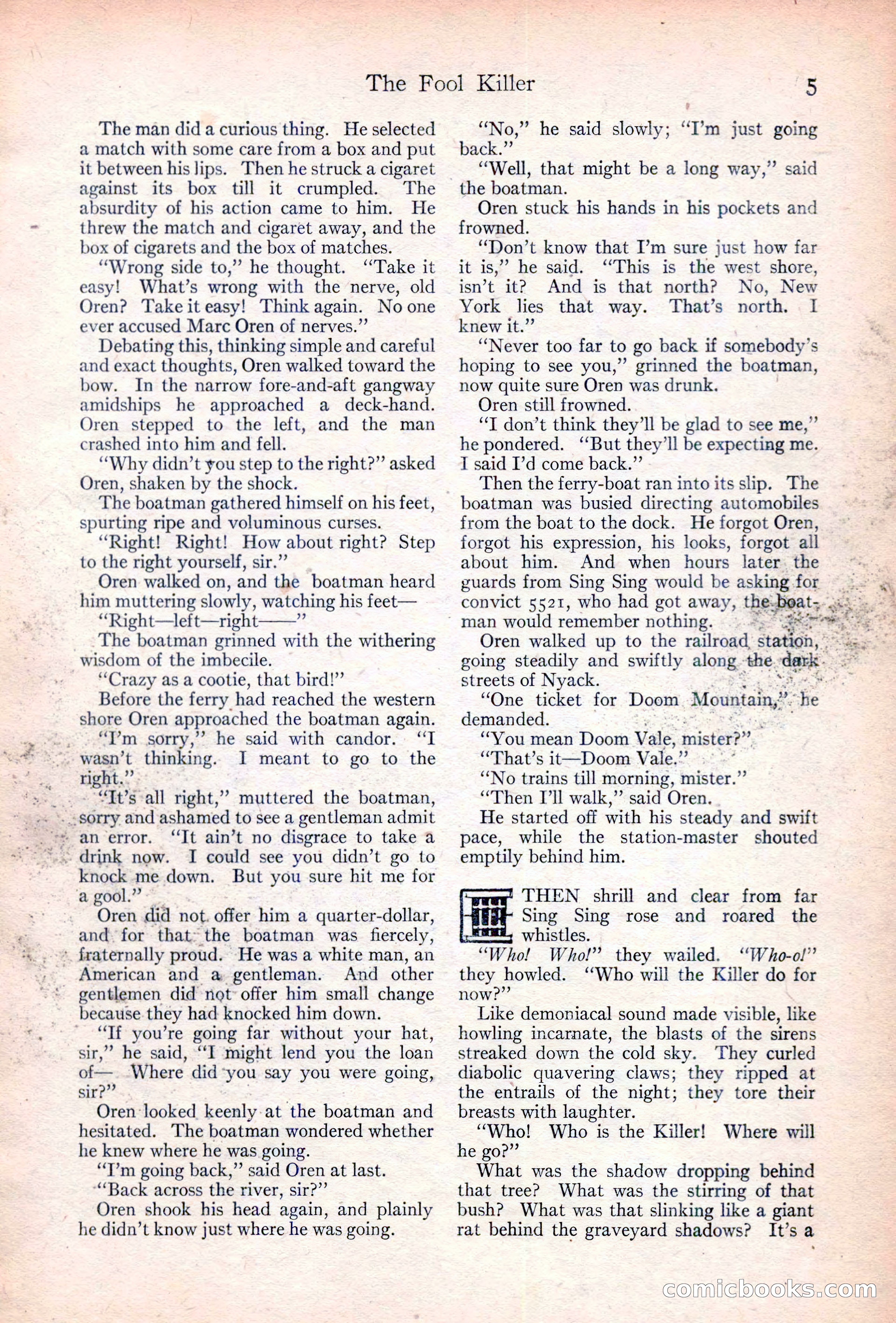 Adventure Magazine Cover, June 20, 1923 — page 7 of 196