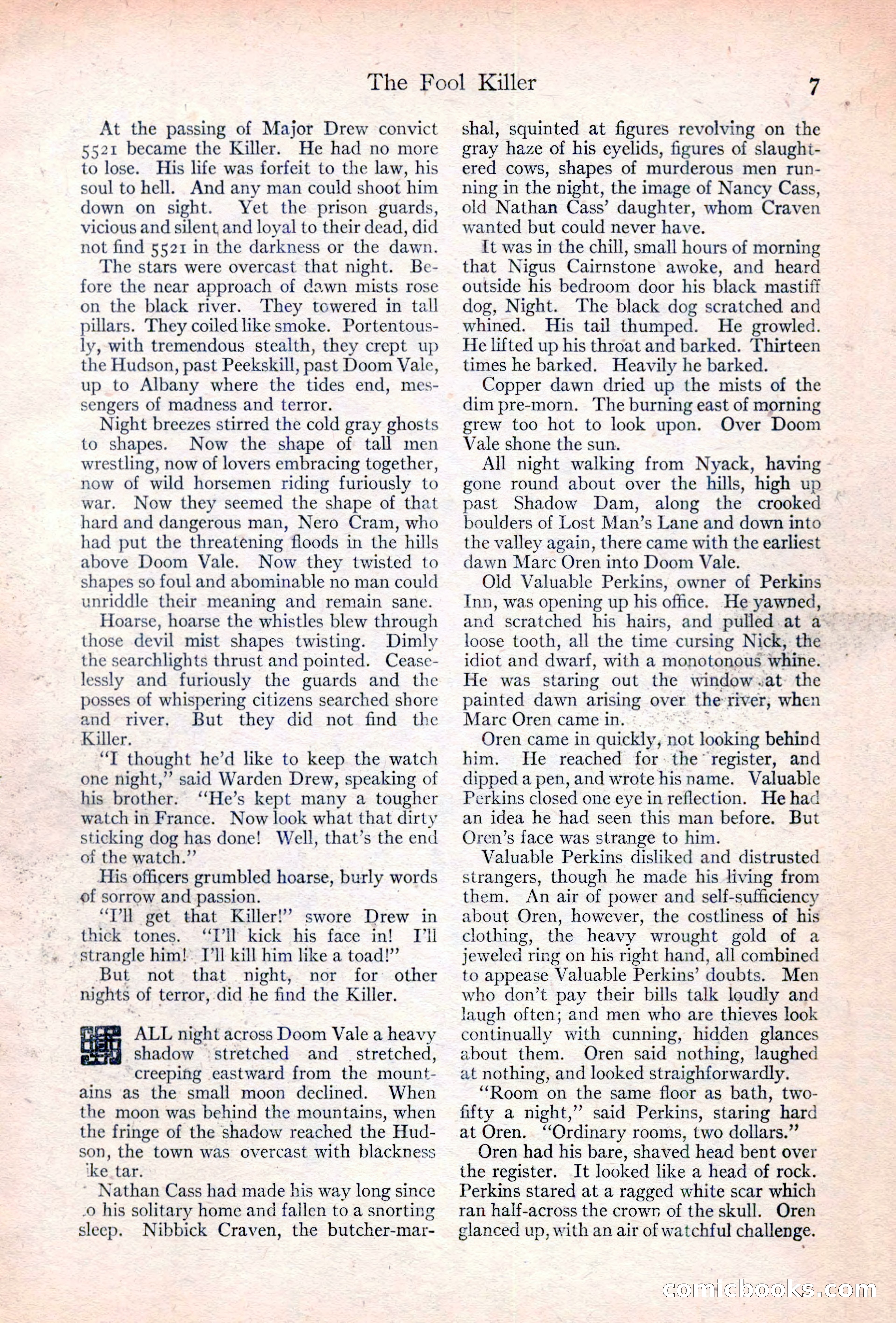 Adventure Magazine Cover, June 20, 1923 — page 9 of 196