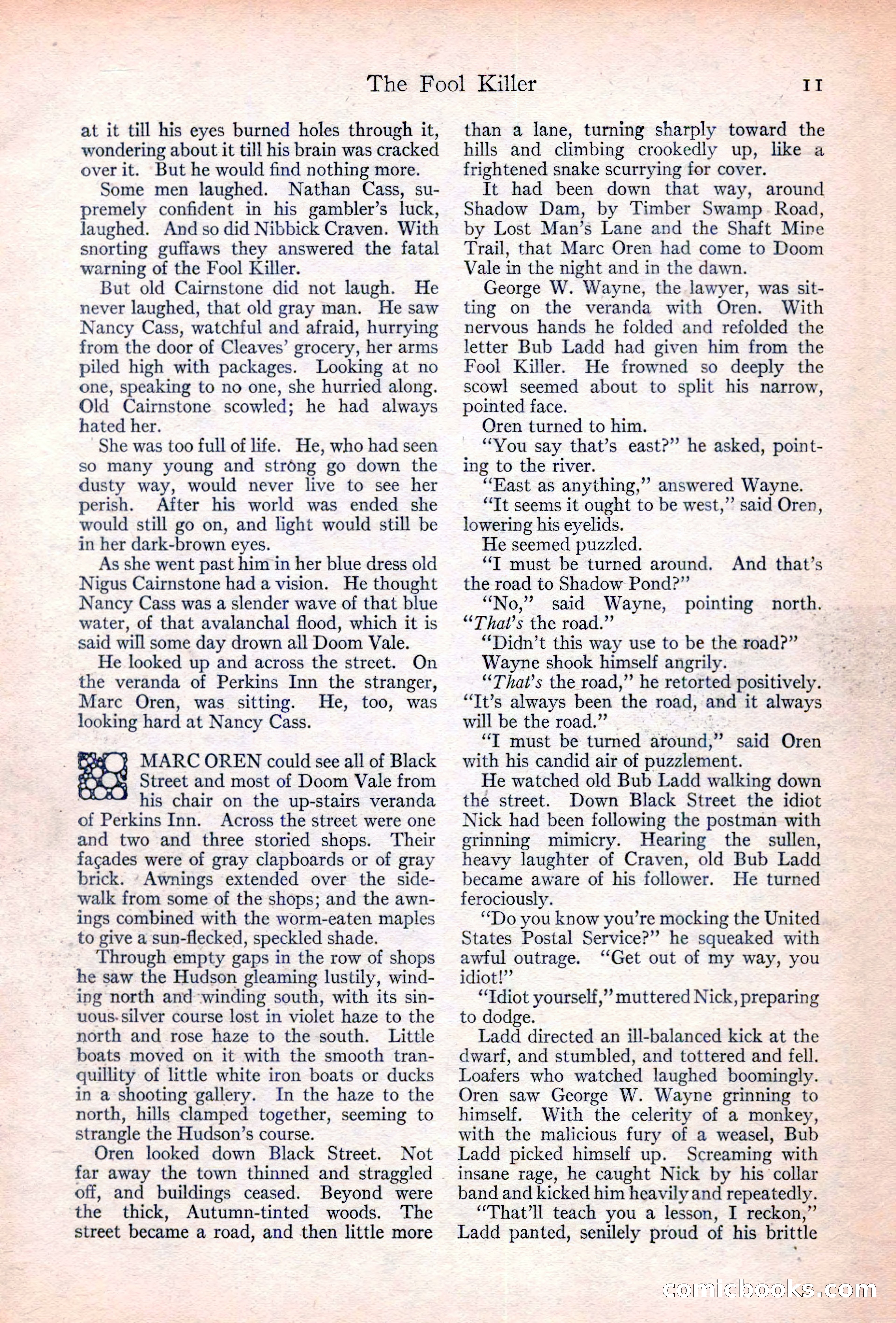 Adventure Magazine Cover, June 20, 1923 — page 13 of 196