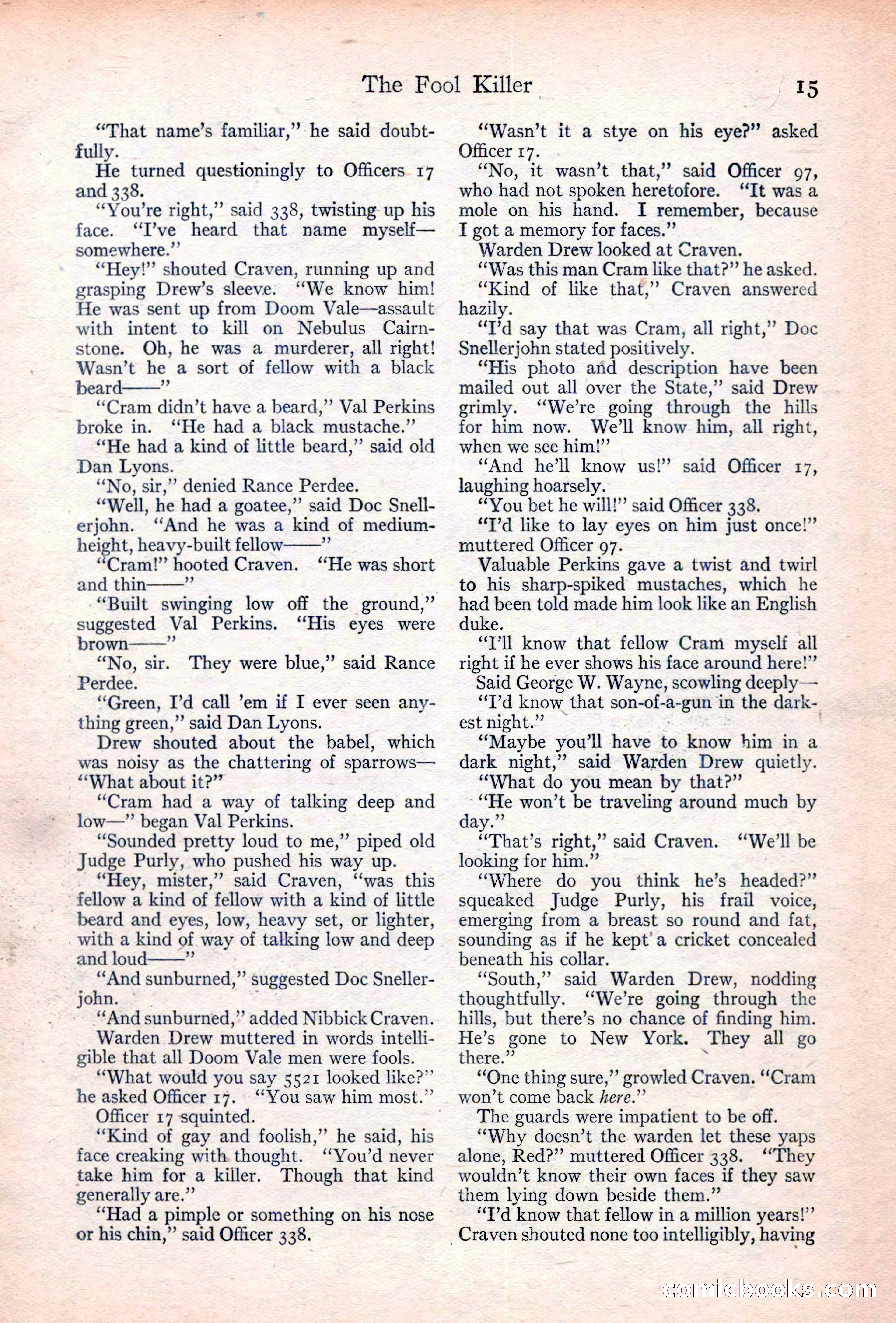 Adventure Magazine Cover, June 20, 1923 — page 17 of 196