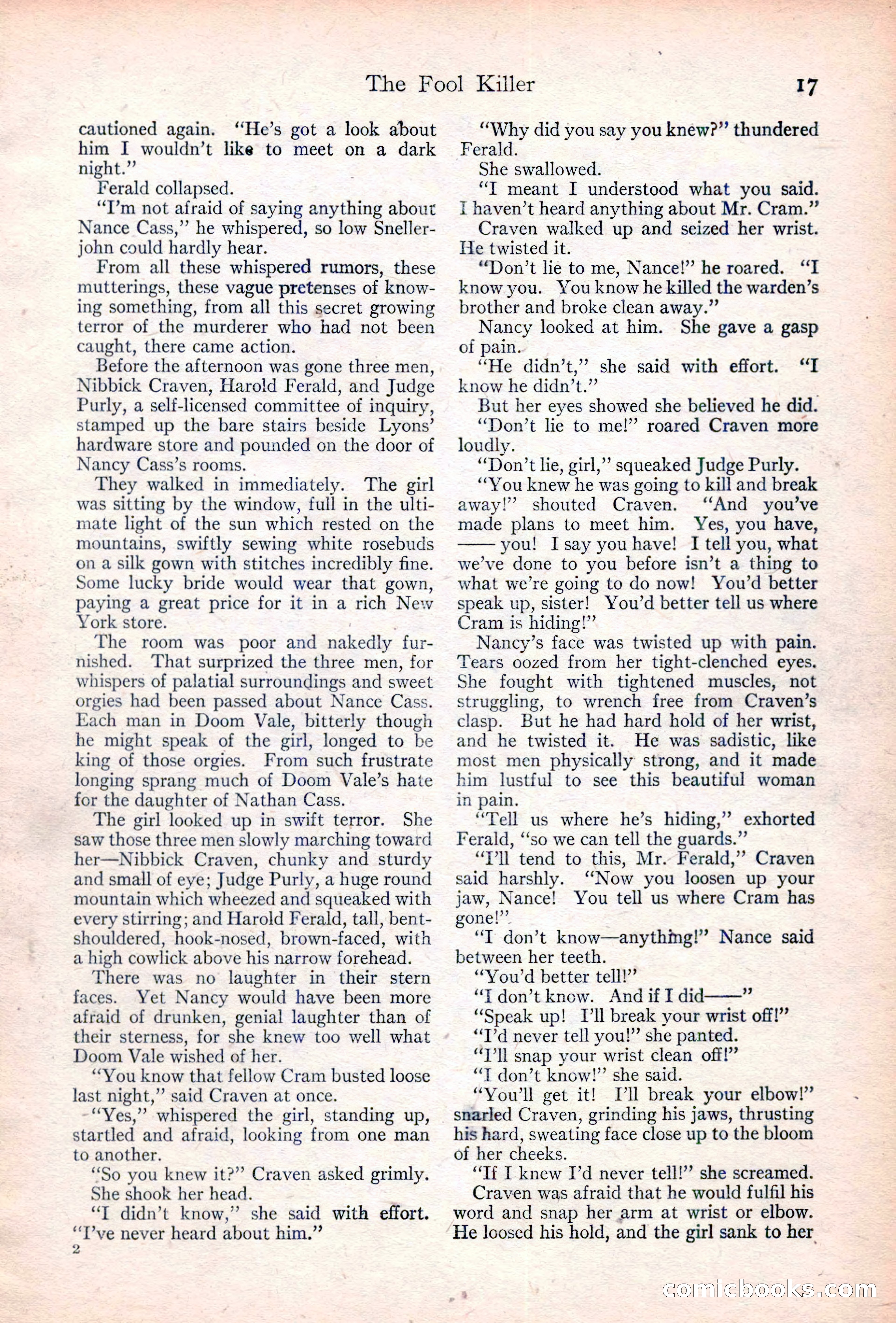 Adventure Magazine Cover, June 20, 1923 — page 19 of 196