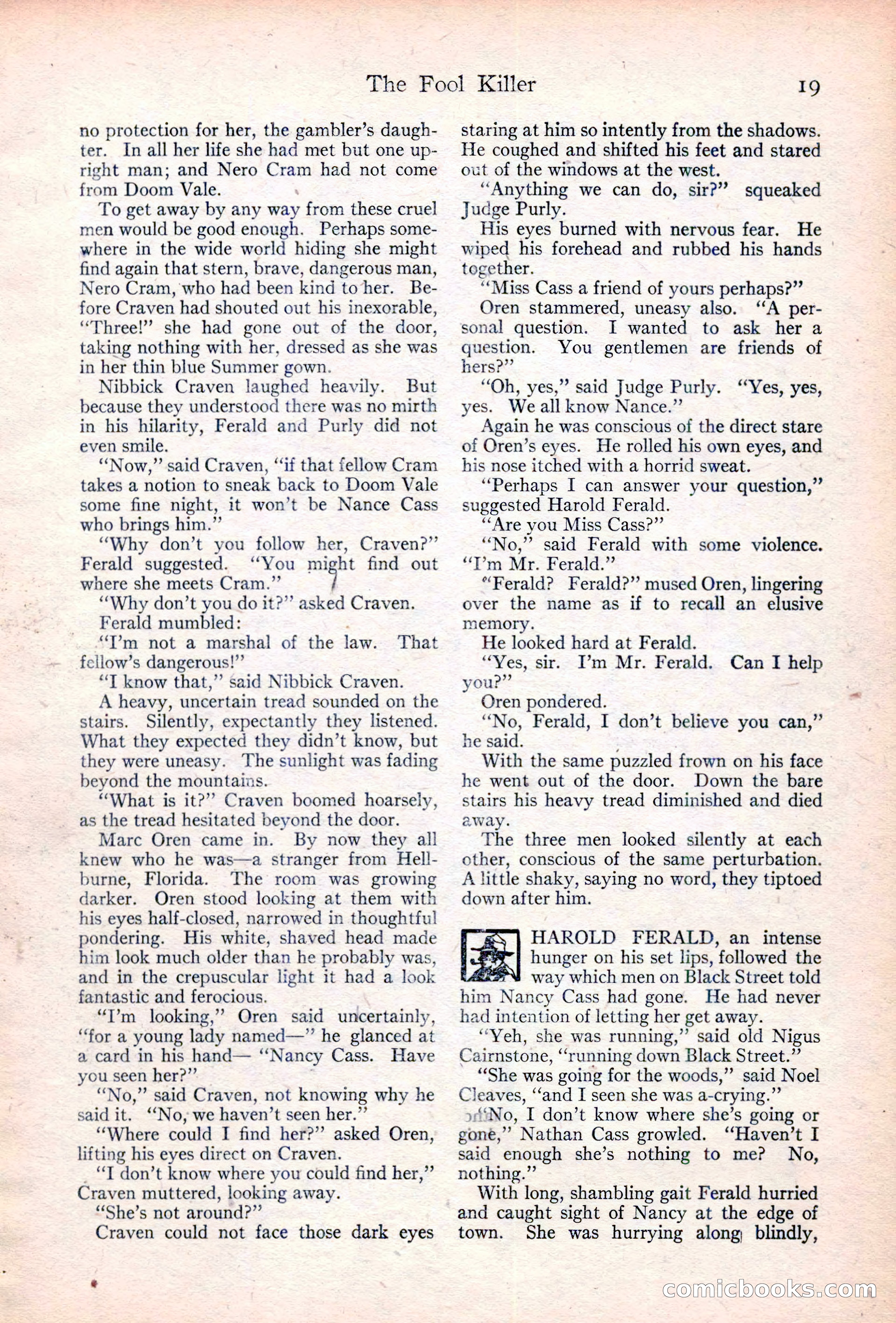 Adventure Magazine Cover, June 20, 1923 — page 21 of 196
