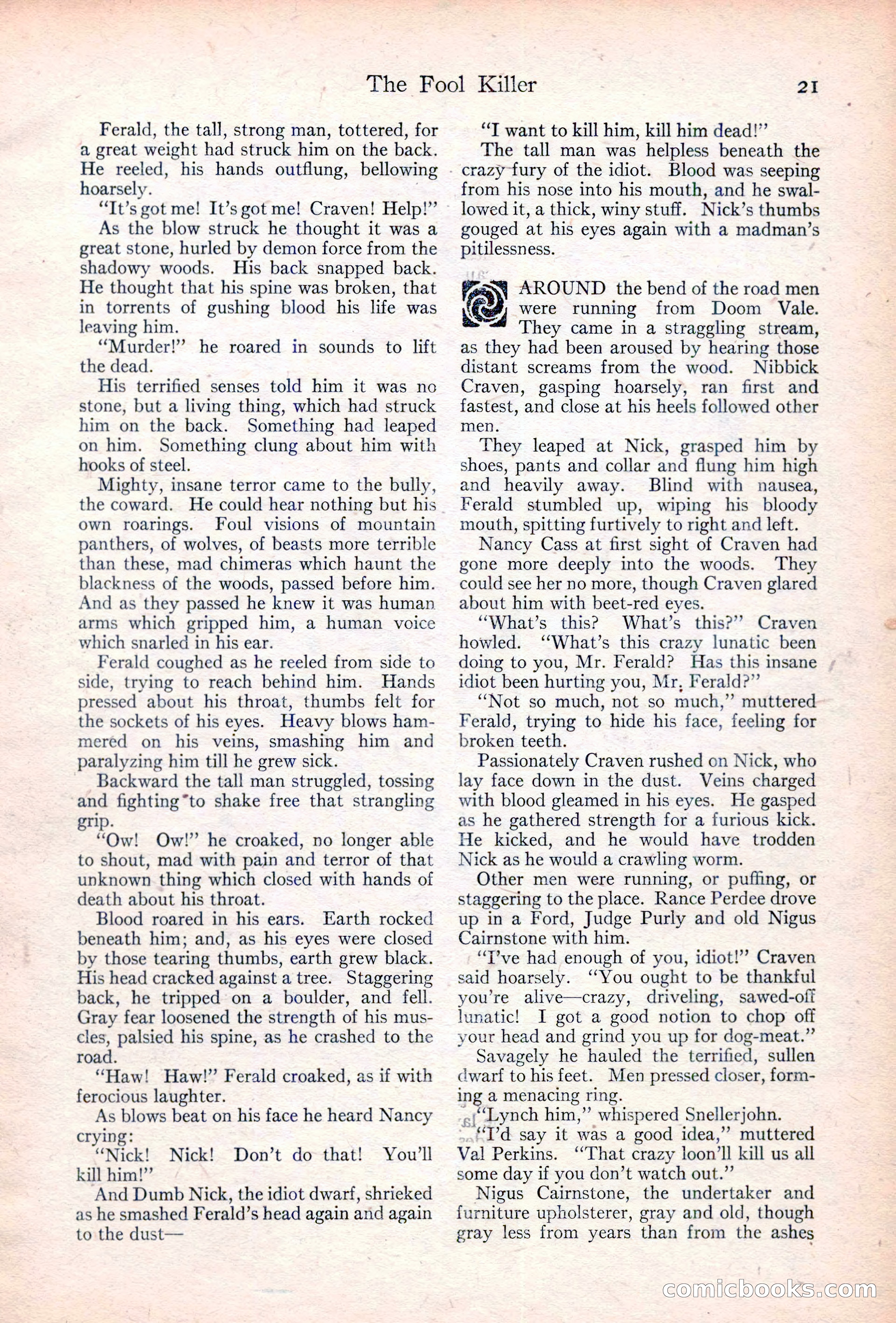 Adventure Magazine Cover, June 20, 1923 — page 23 of 196