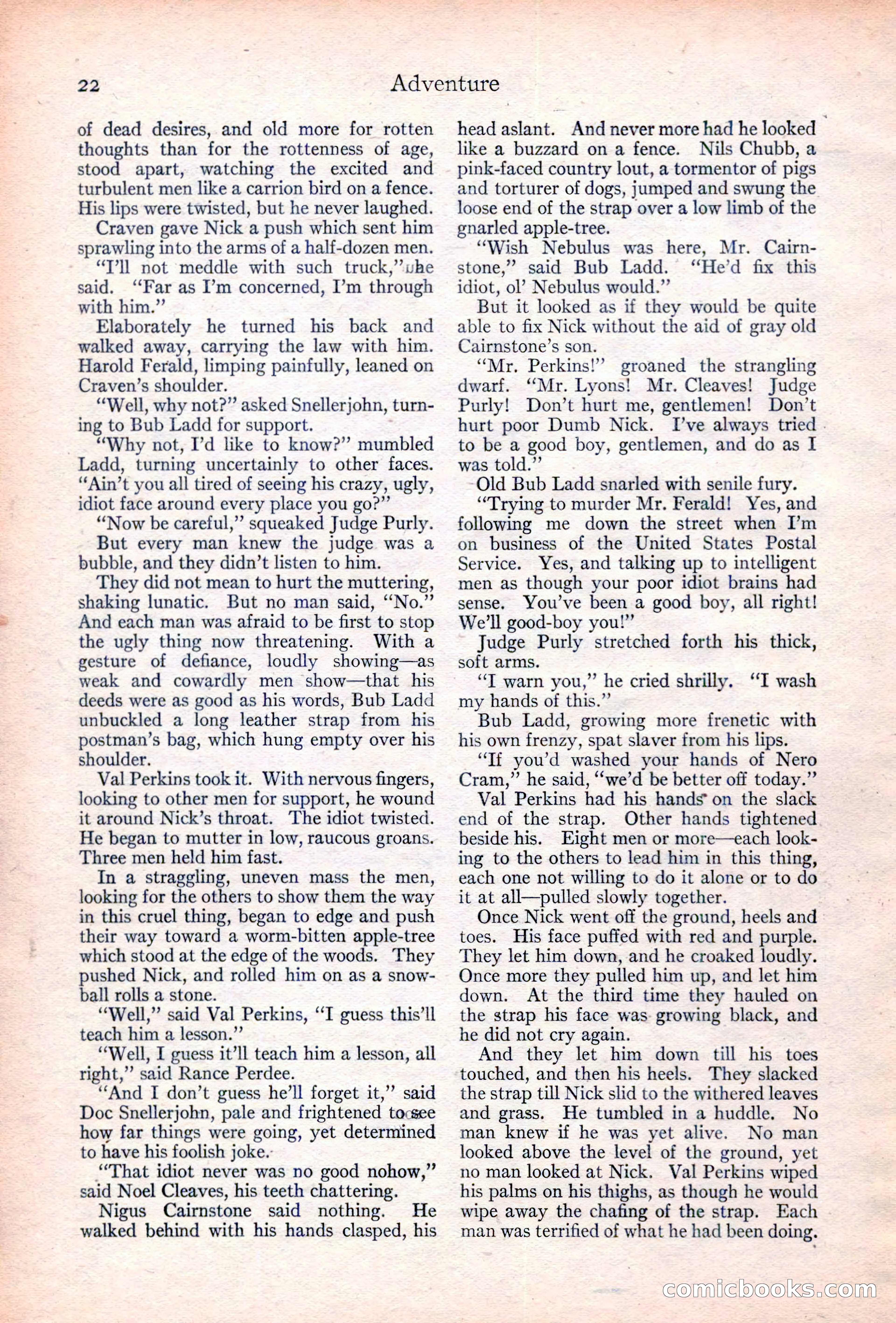 Adventure Magazine Cover, June 20, 1923 — page 24 of 196