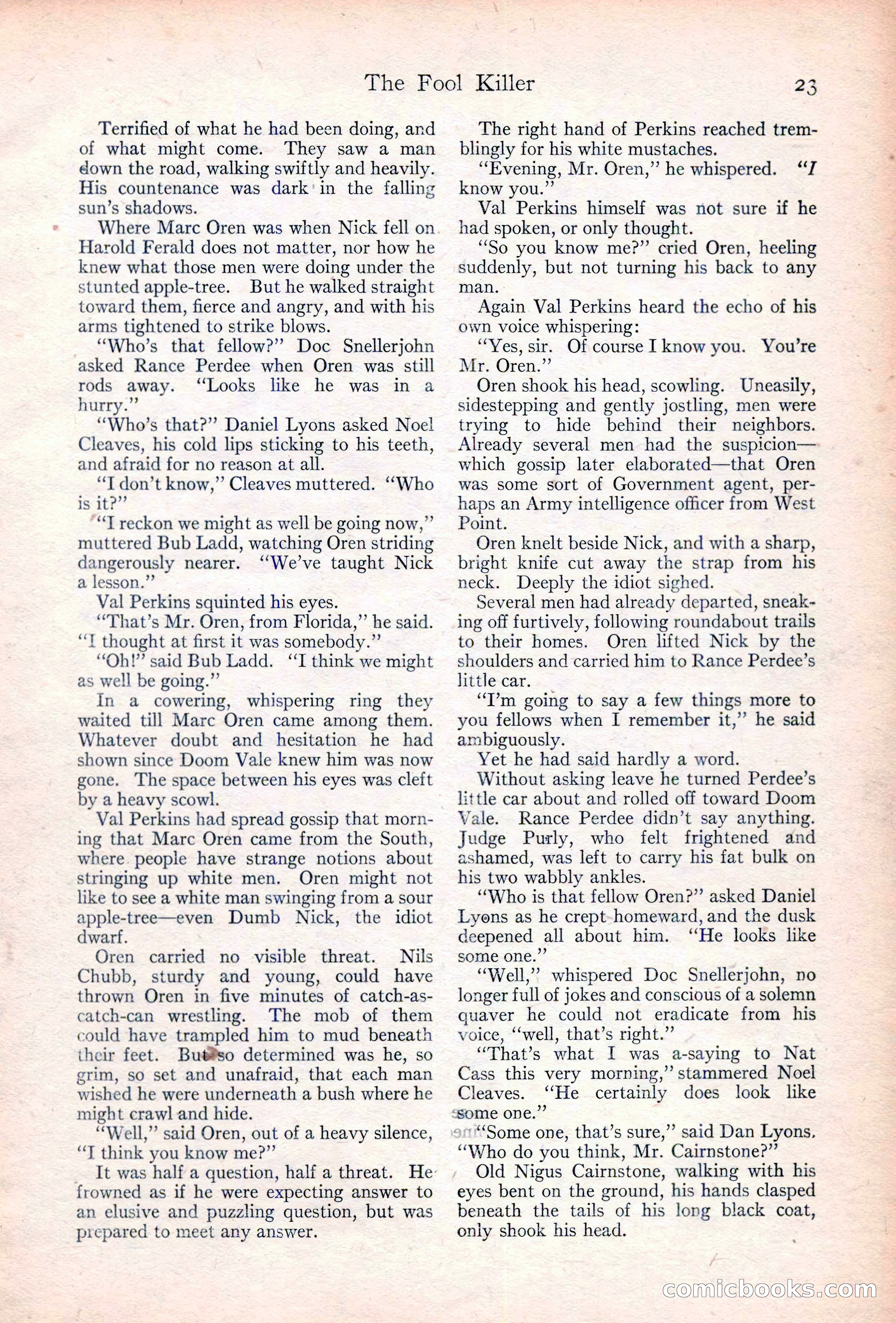 Adventure Magazine Cover, June 20, 1923 — page 25 of 196