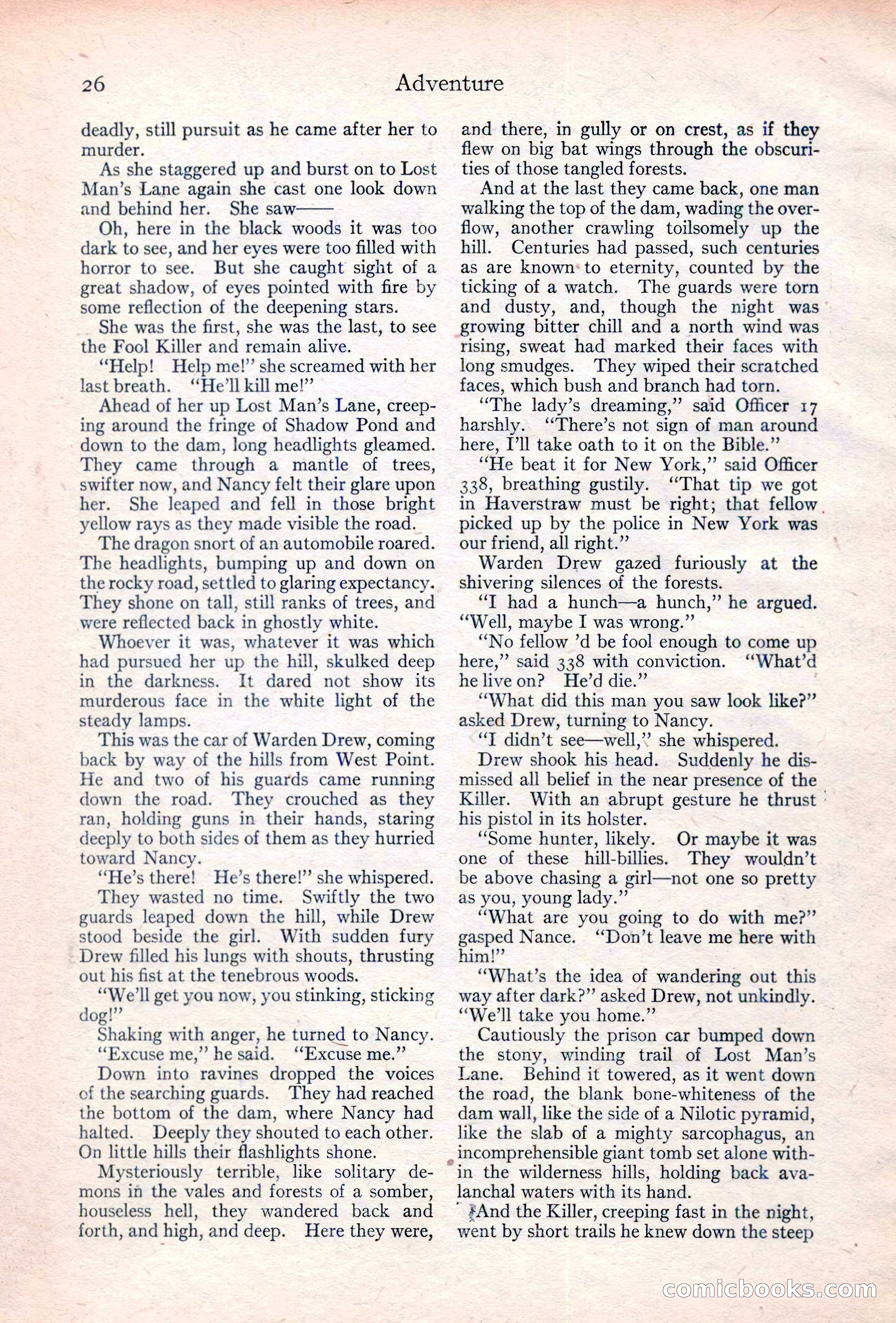 Adventure Magazine Cover, June 20, 1923 — page 28 of 196