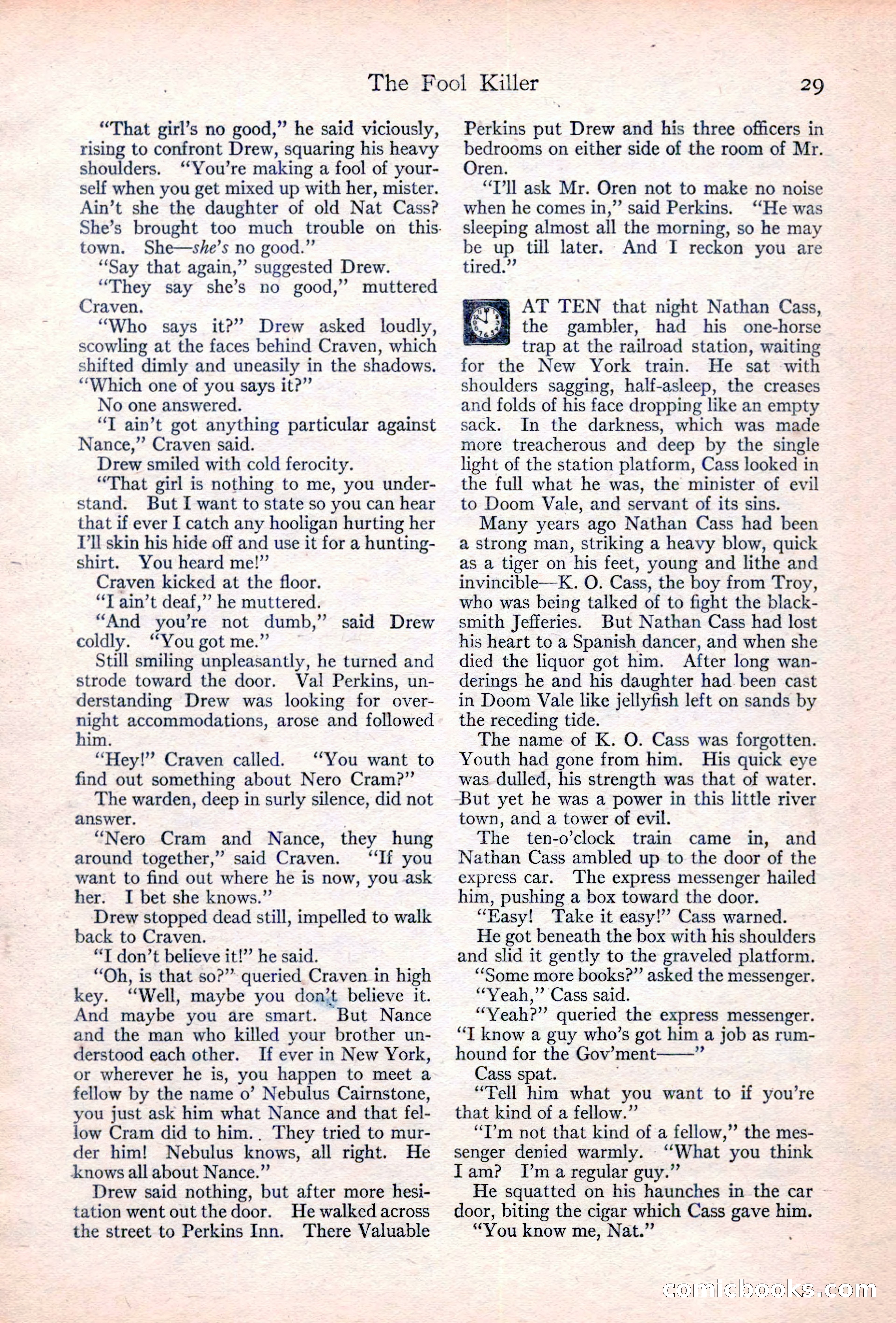 Adventure Magazine Cover, June 20, 1923 — page 31 of 196
