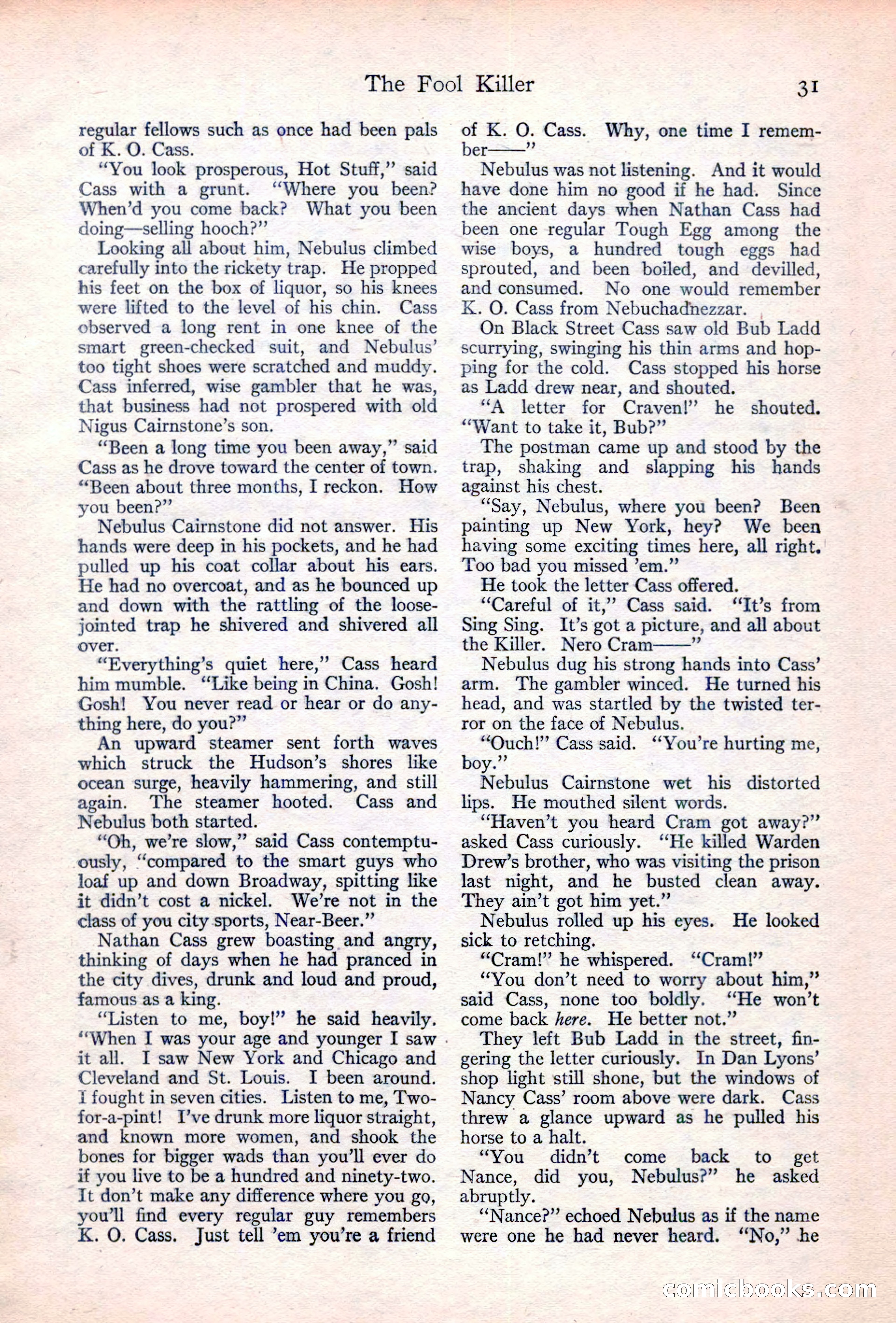 Adventure Magazine Cover, June 20, 1923 — page 33 of 196