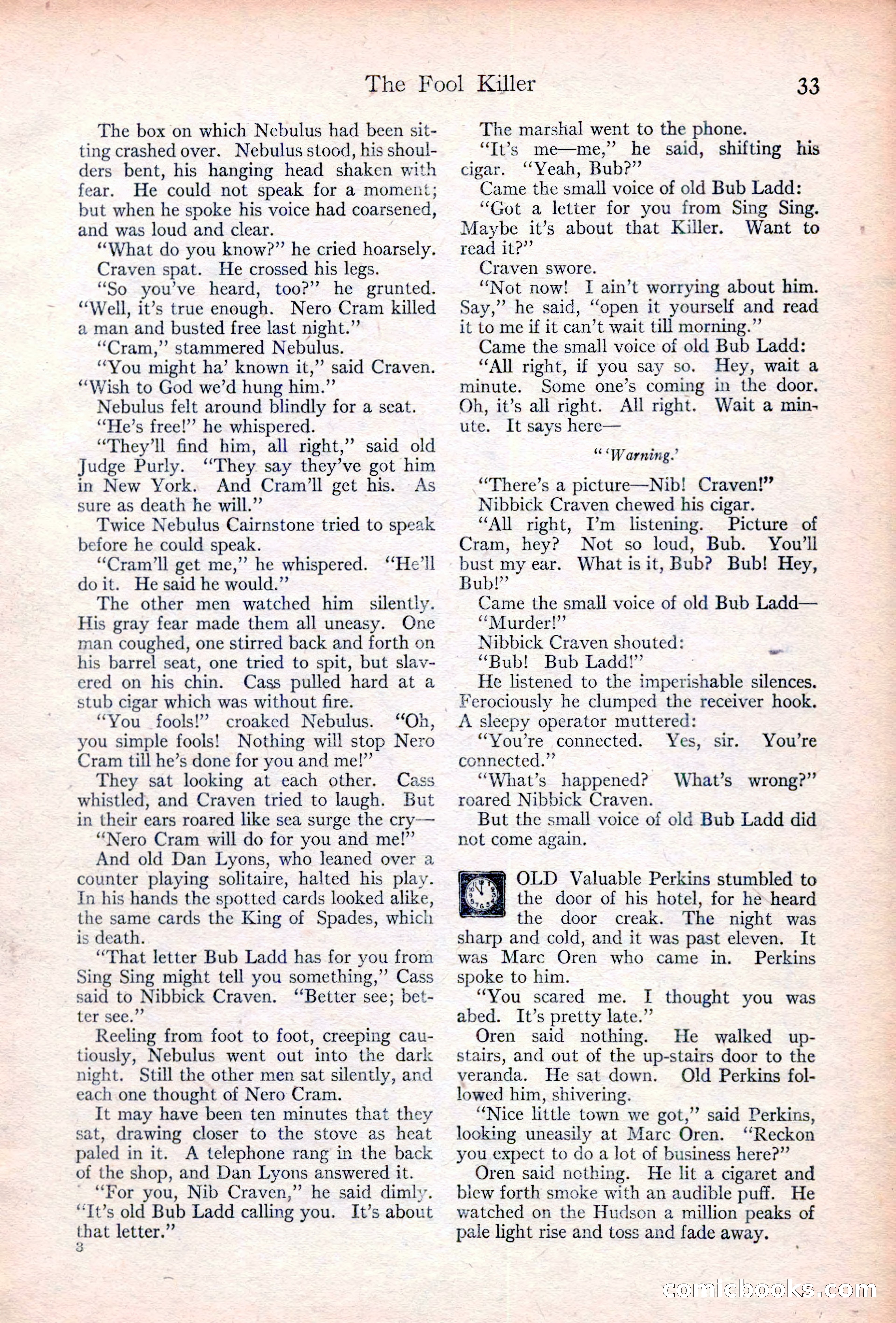 Adventure Magazine Cover, June 20, 1923 — page 35 of 196