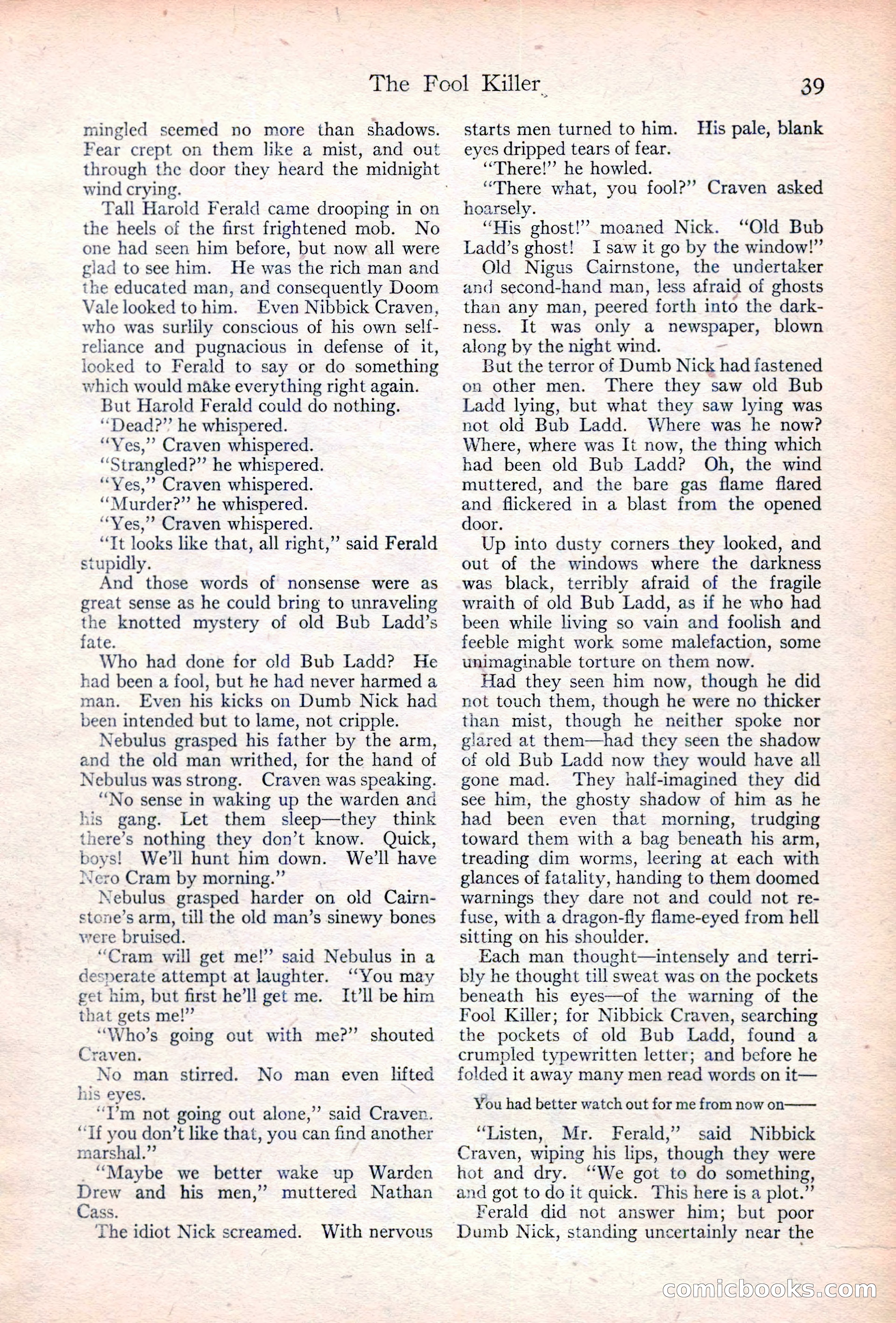 Adventure Magazine Cover, June 20, 1923 — page 41 of 196
