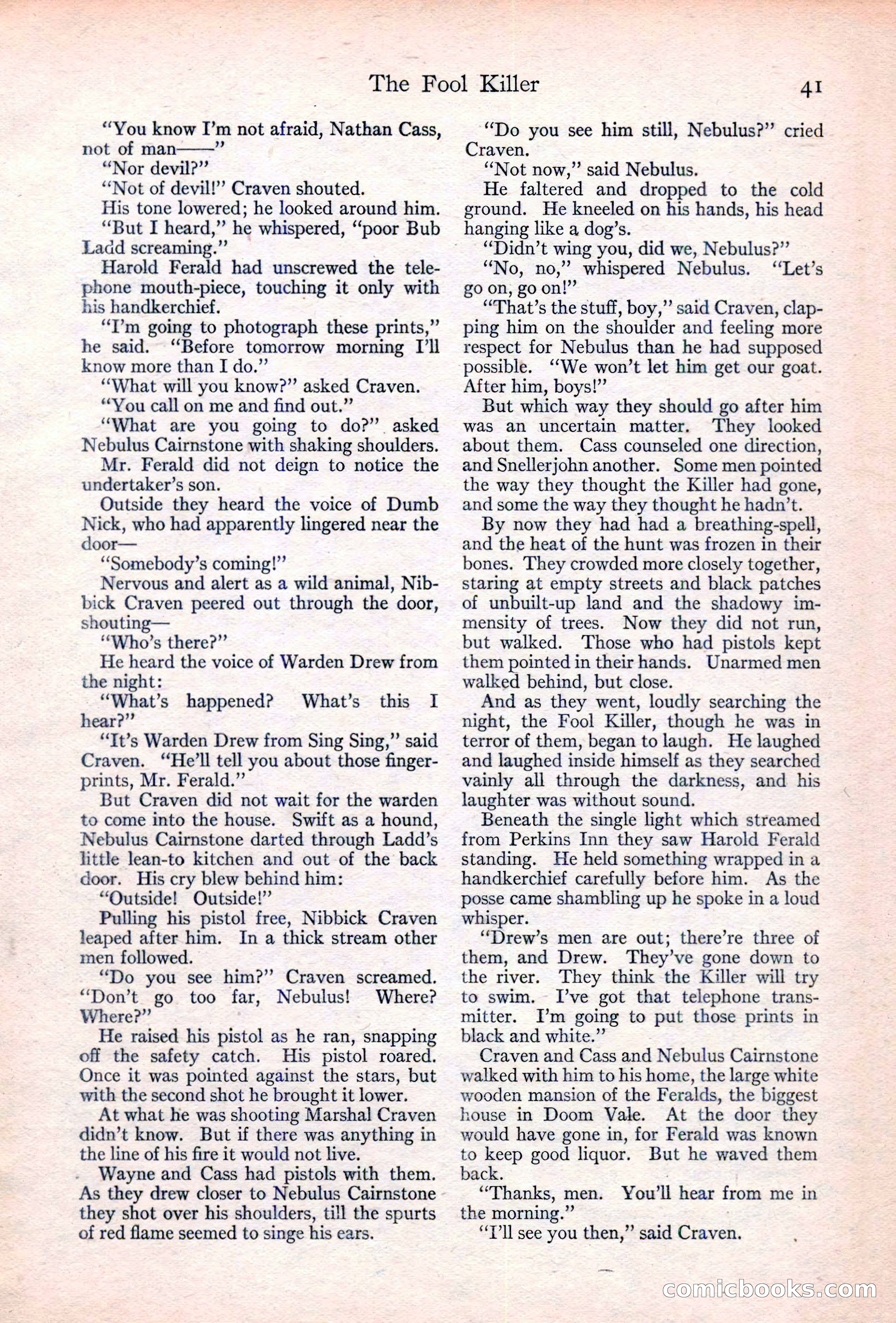 Adventure Magazine Cover, June 20, 1923 — page 43 of 196