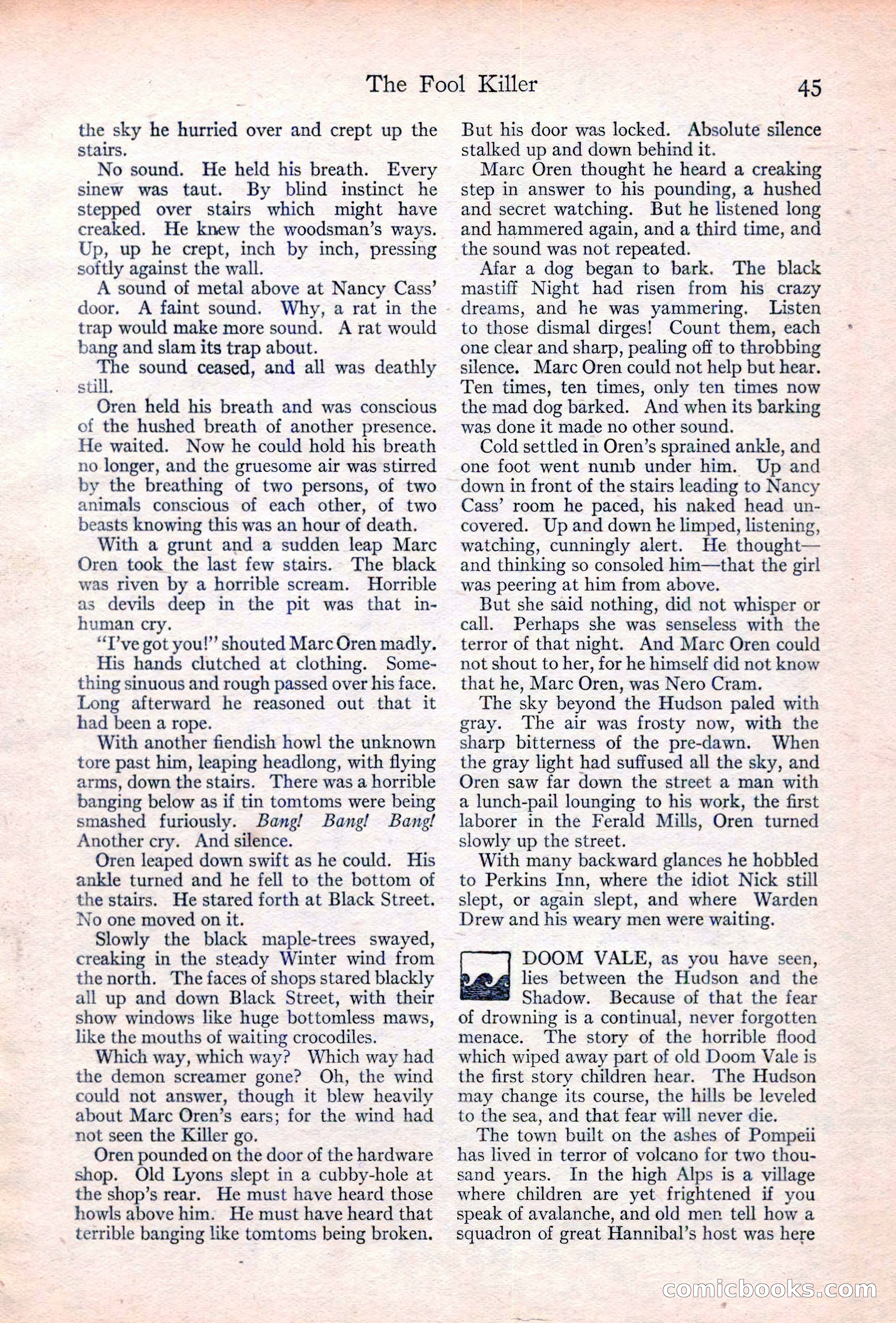 Adventure Magazine Cover, June 20, 1923 — page 47 of 196