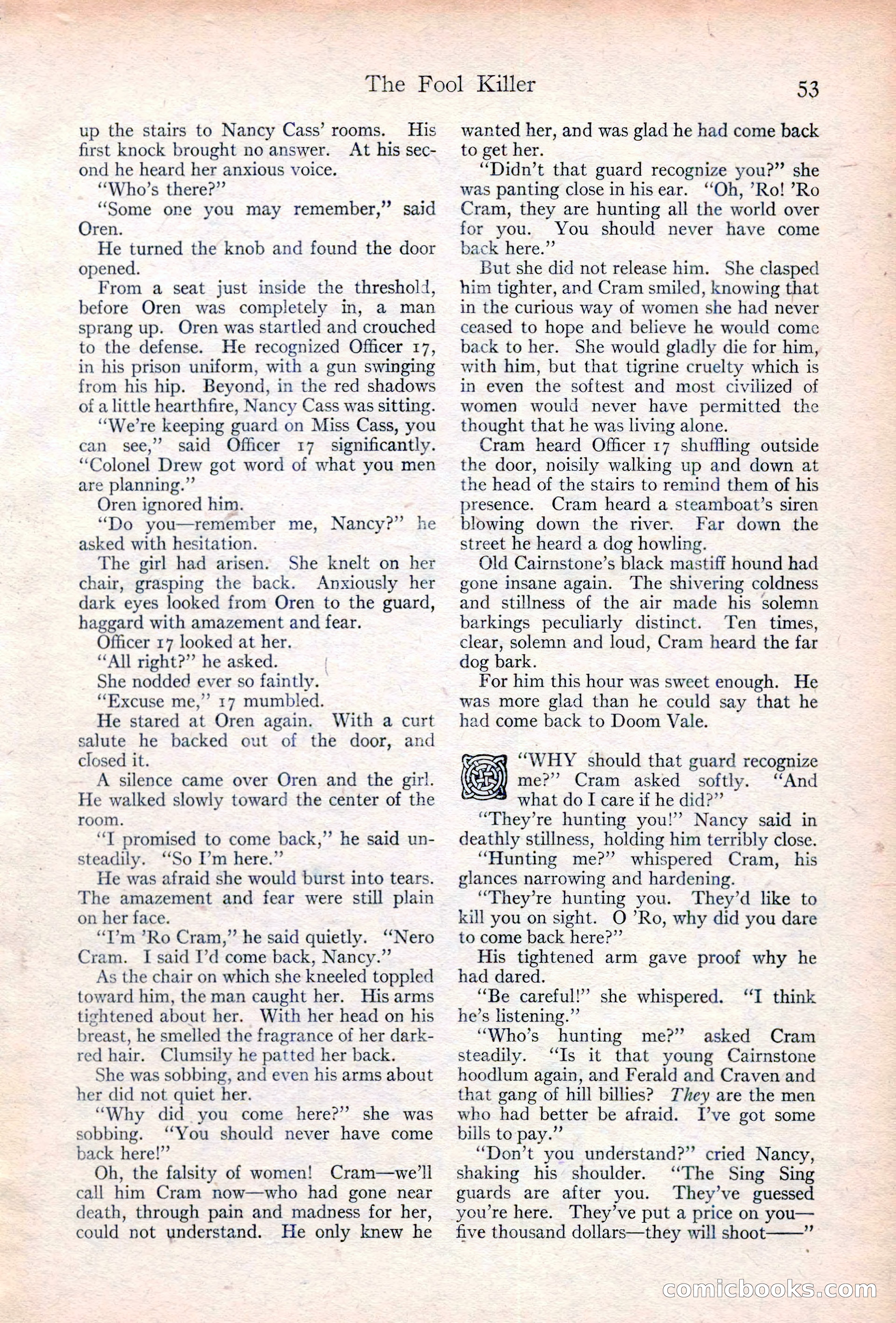 Adventure Magazine Cover, June 20, 1923 — page 55 of 196