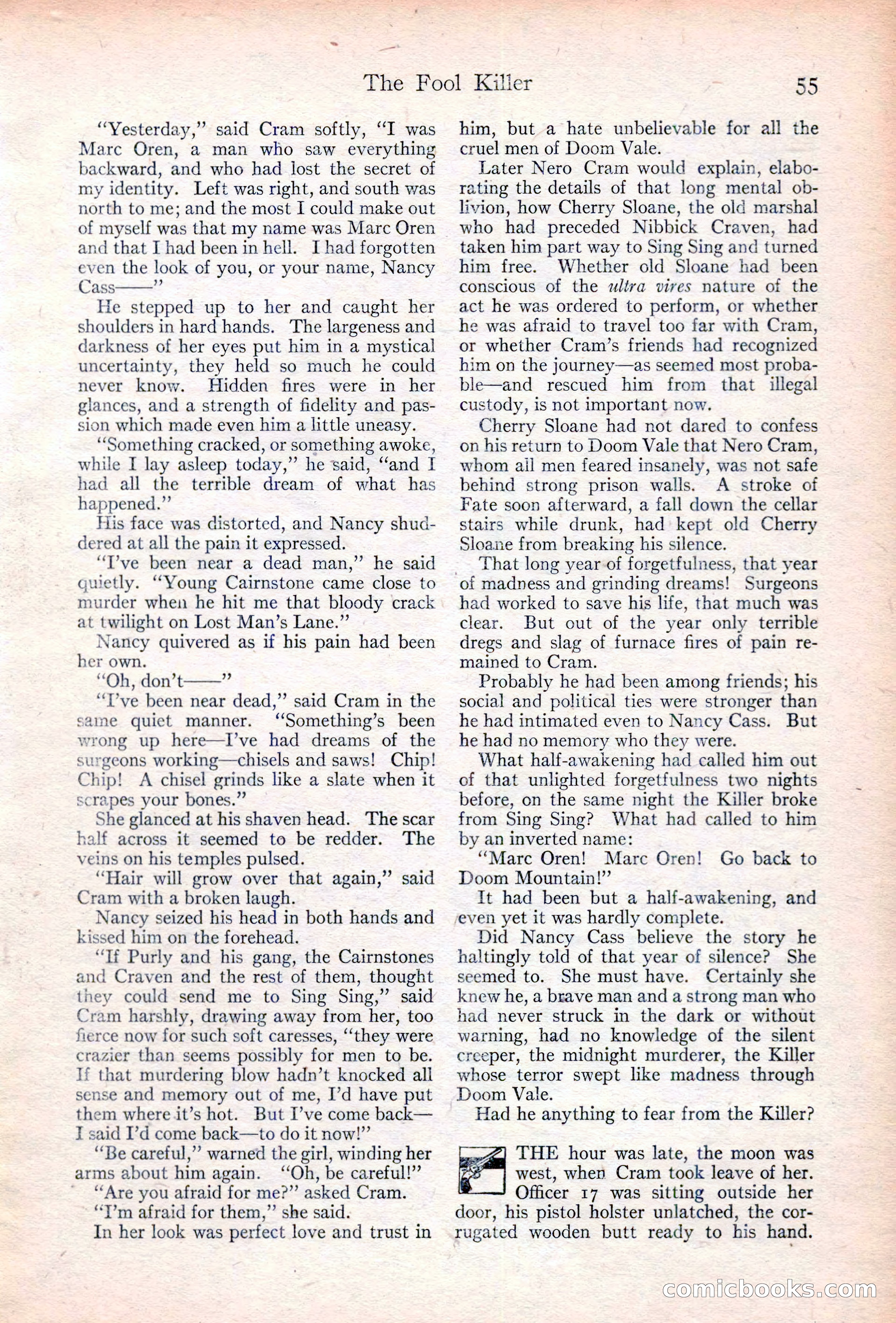 Adventure Magazine Cover, June 20, 1923 — page 57 of 196