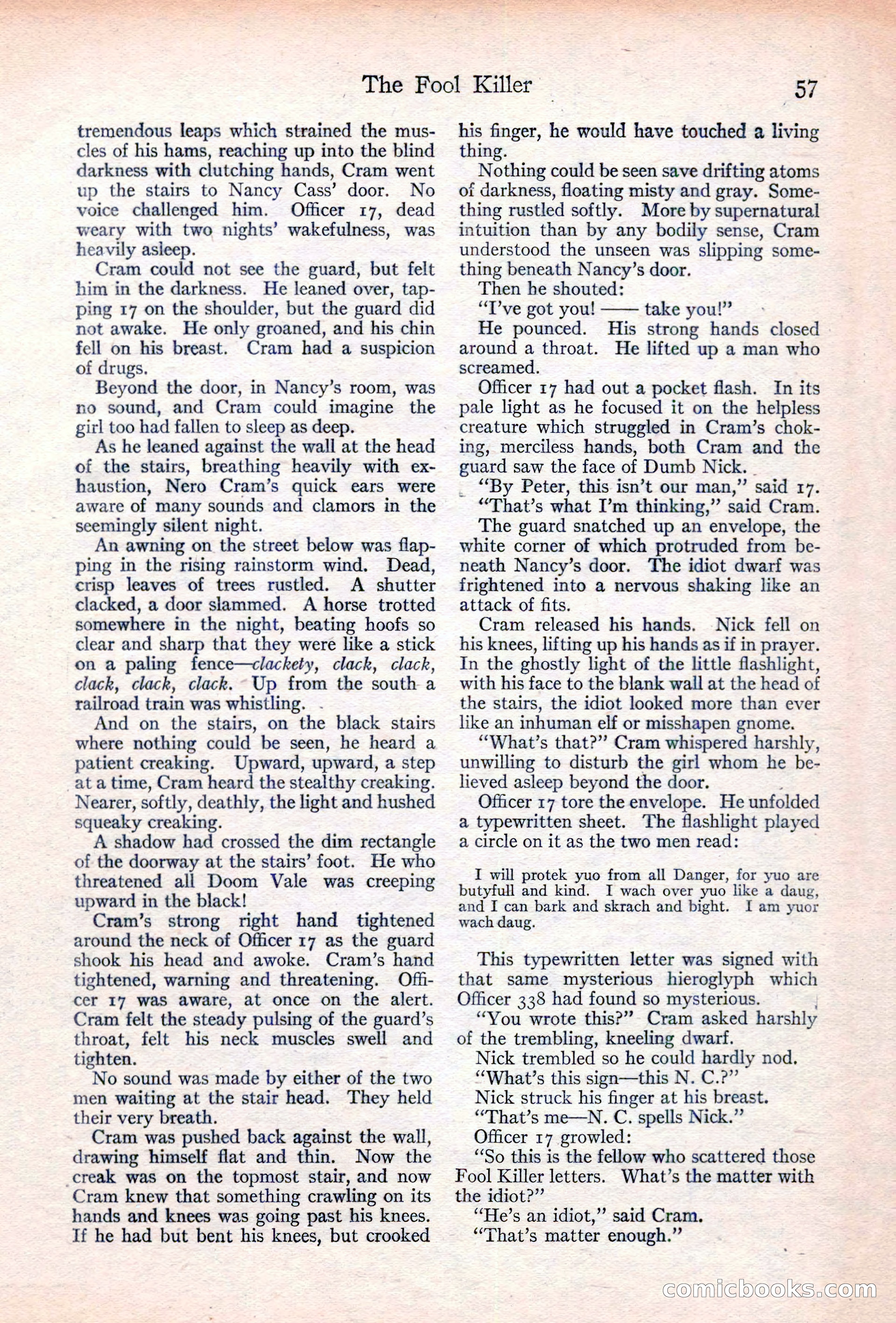 Adventure Magazine Cover, June 20, 1923 — page 59 of 196