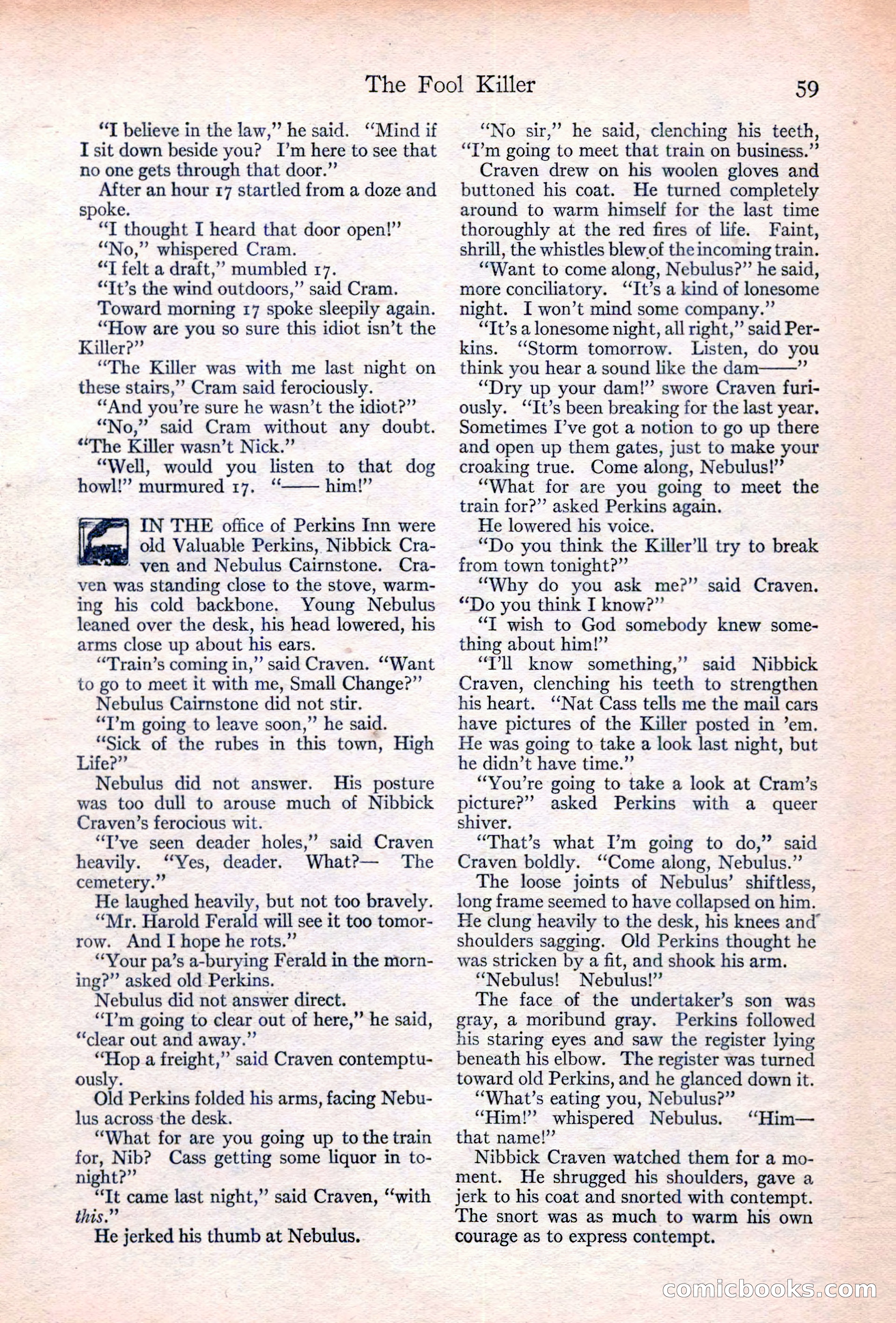 Adventure Magazine Cover, June 20, 1923 — page 61 of 196