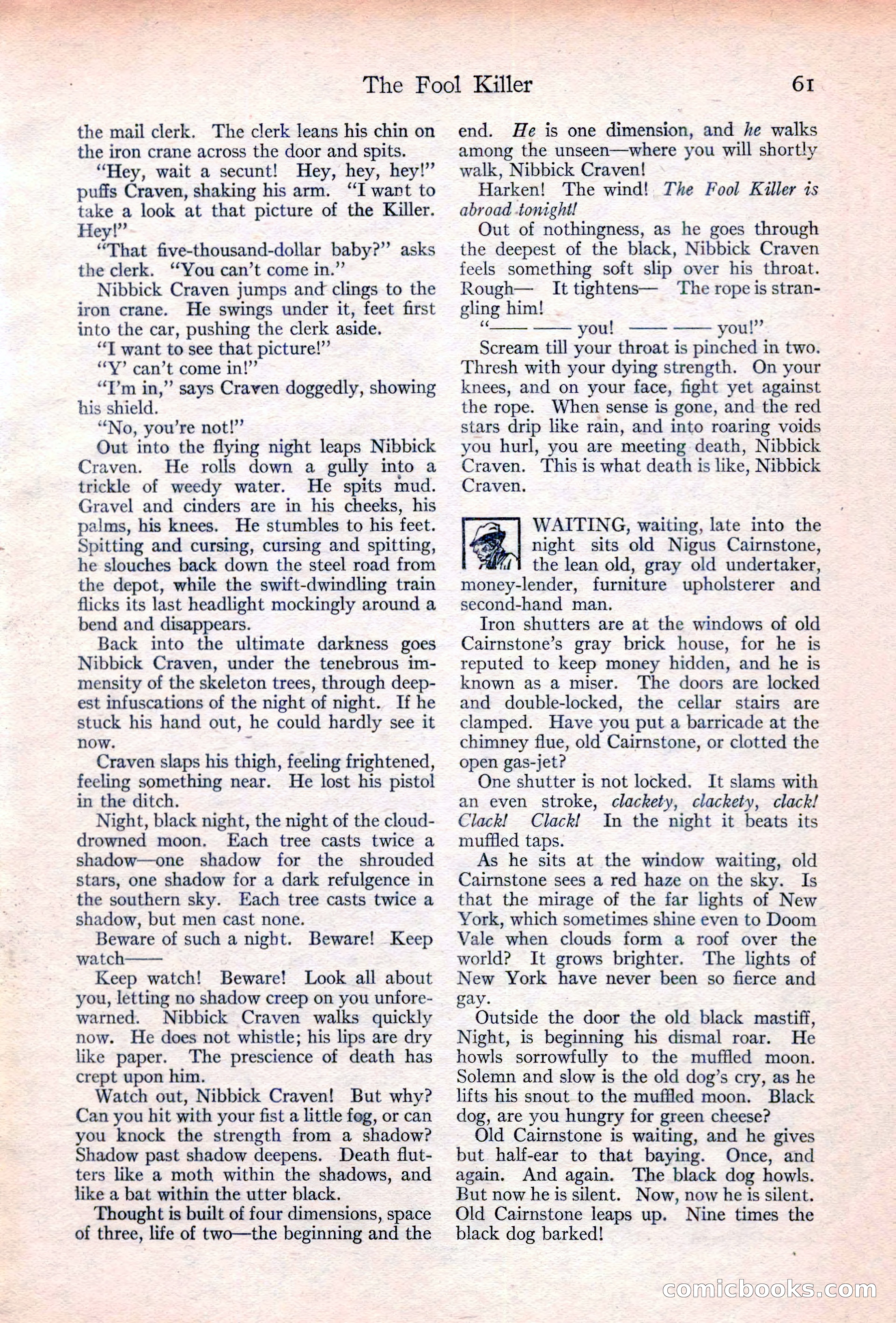 Adventure Magazine Cover, June 20, 1923 — page 63 of 196