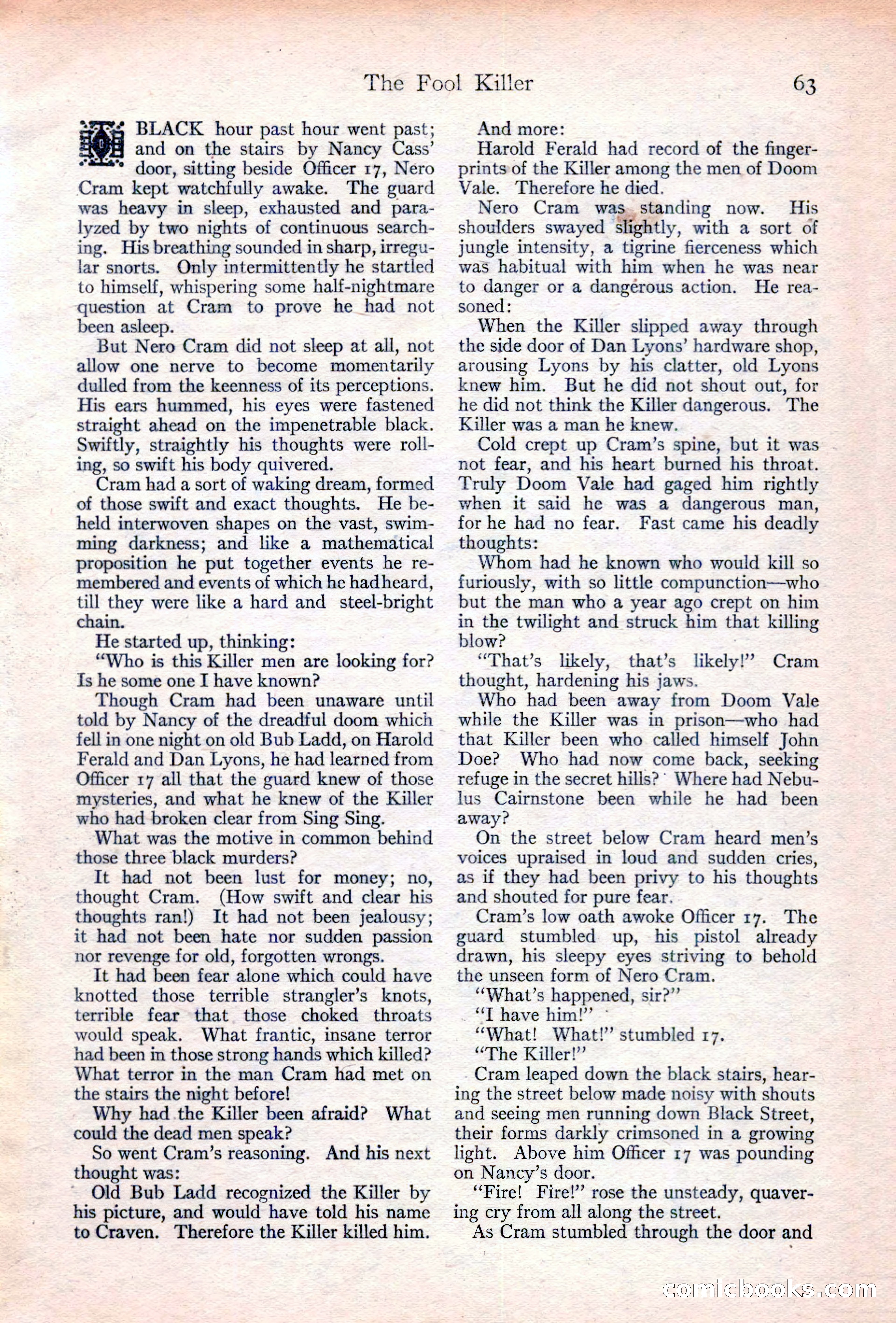 Adventure Magazine Cover, June 20, 1923 — page 65 of 196