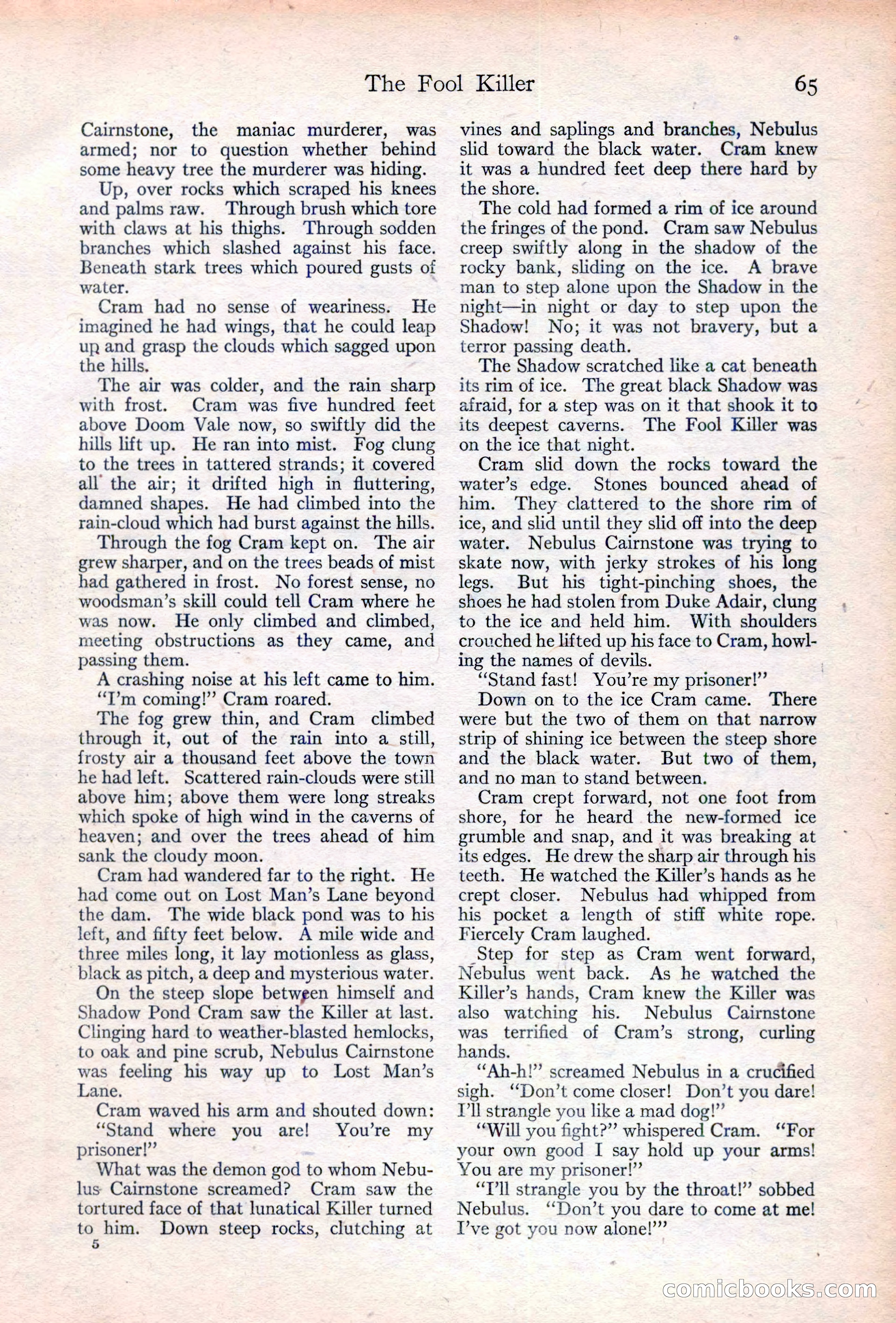 Adventure Magazine Cover, June 20, 1923 — page 67 of 196
