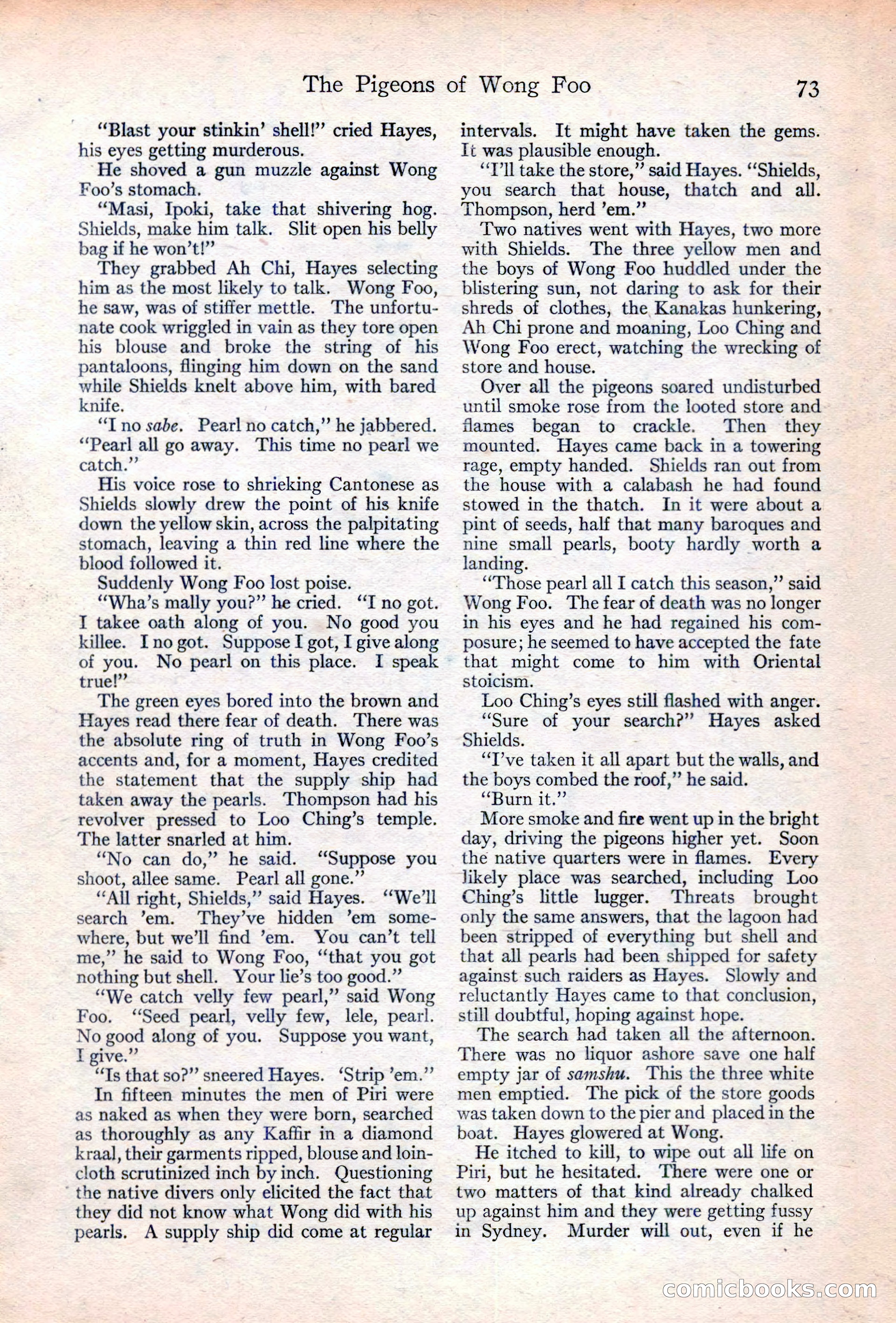 Adventure Magazine Cover, June 20, 1923 — page 75 of 196