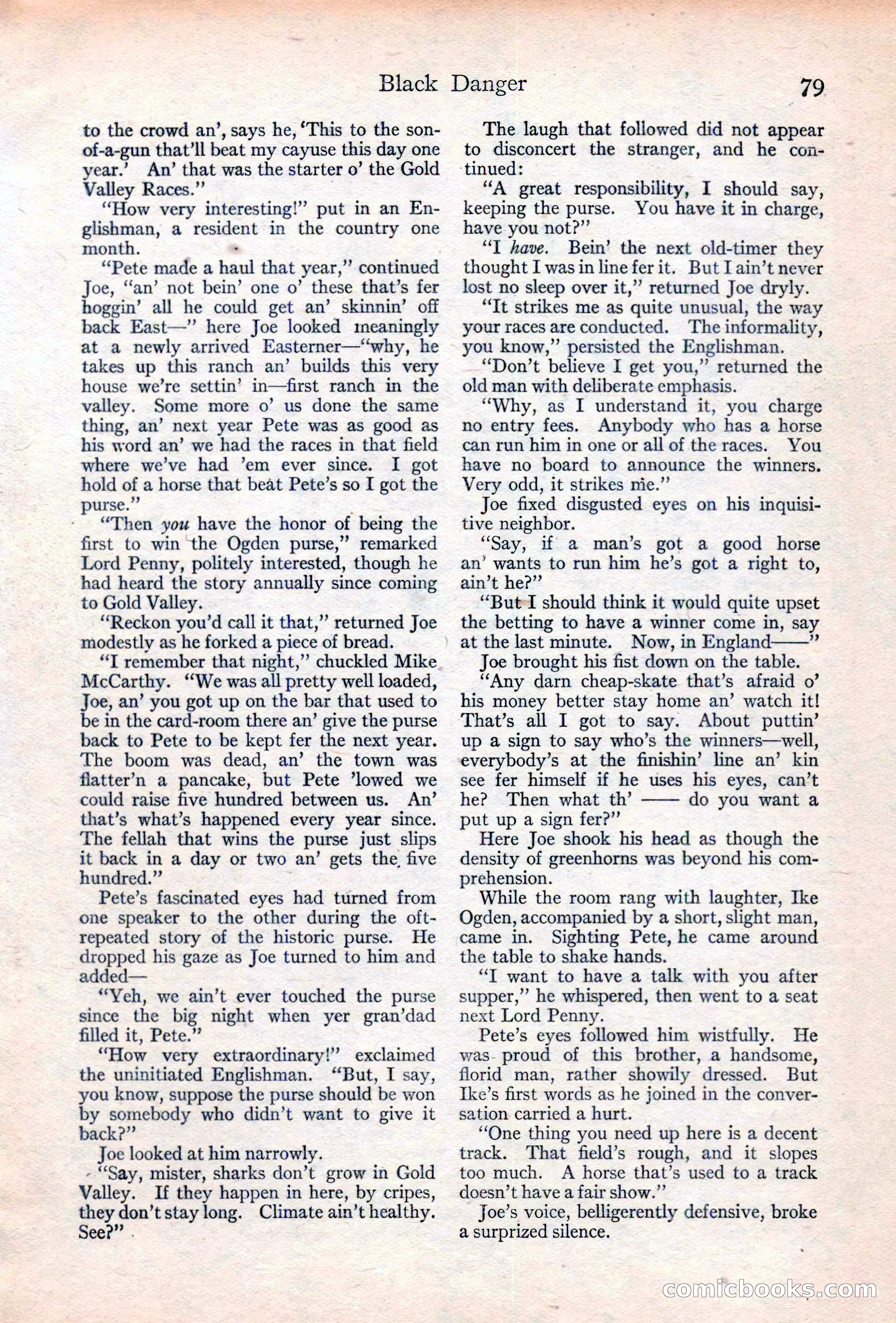 Adventure Magazine Cover, June 20, 1923 — page 81 of 196