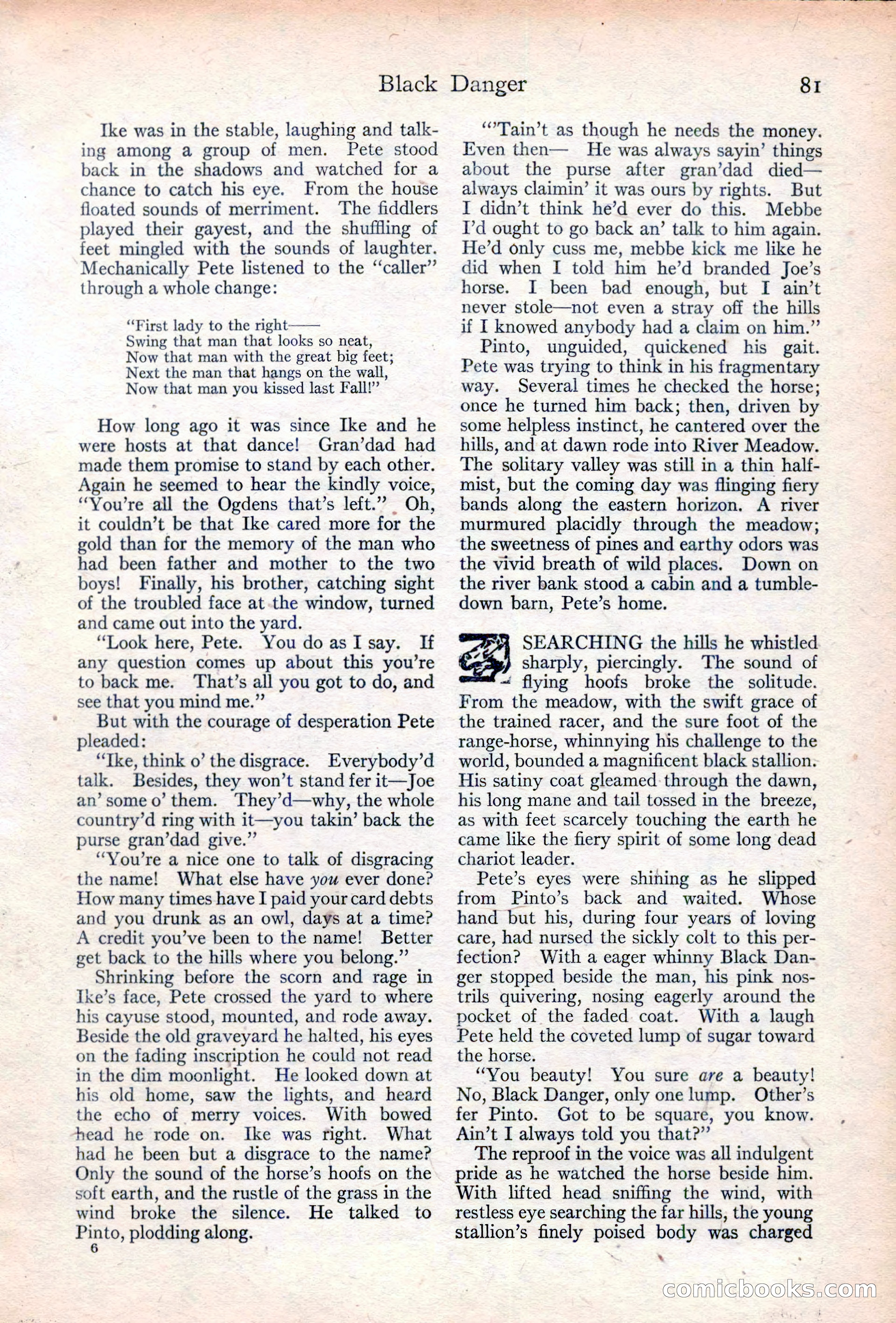 Adventure Magazine Cover, June 20, 1923 — page 83 of 196