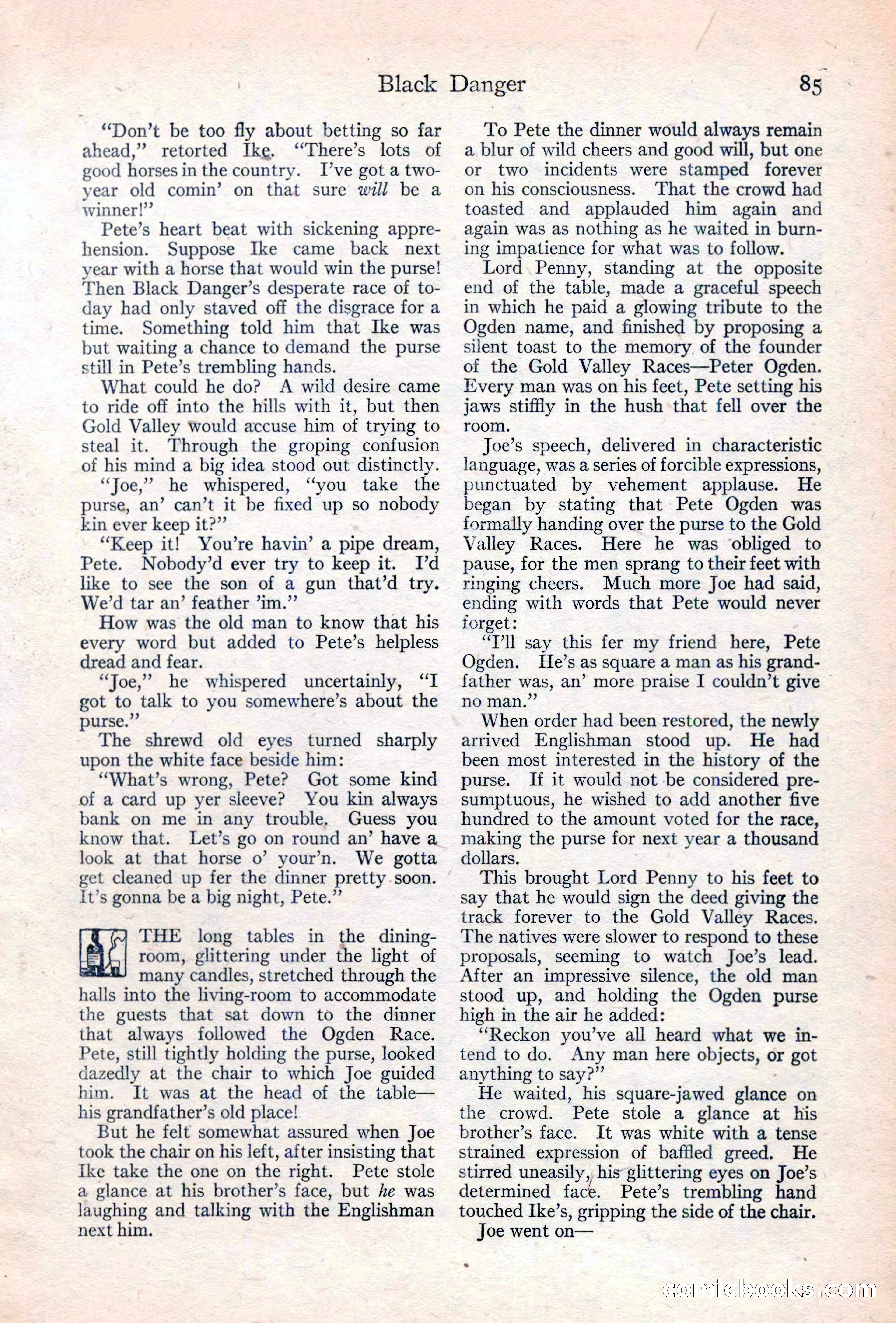 Adventure Magazine Cover, June 20, 1923 — page 87 of 196