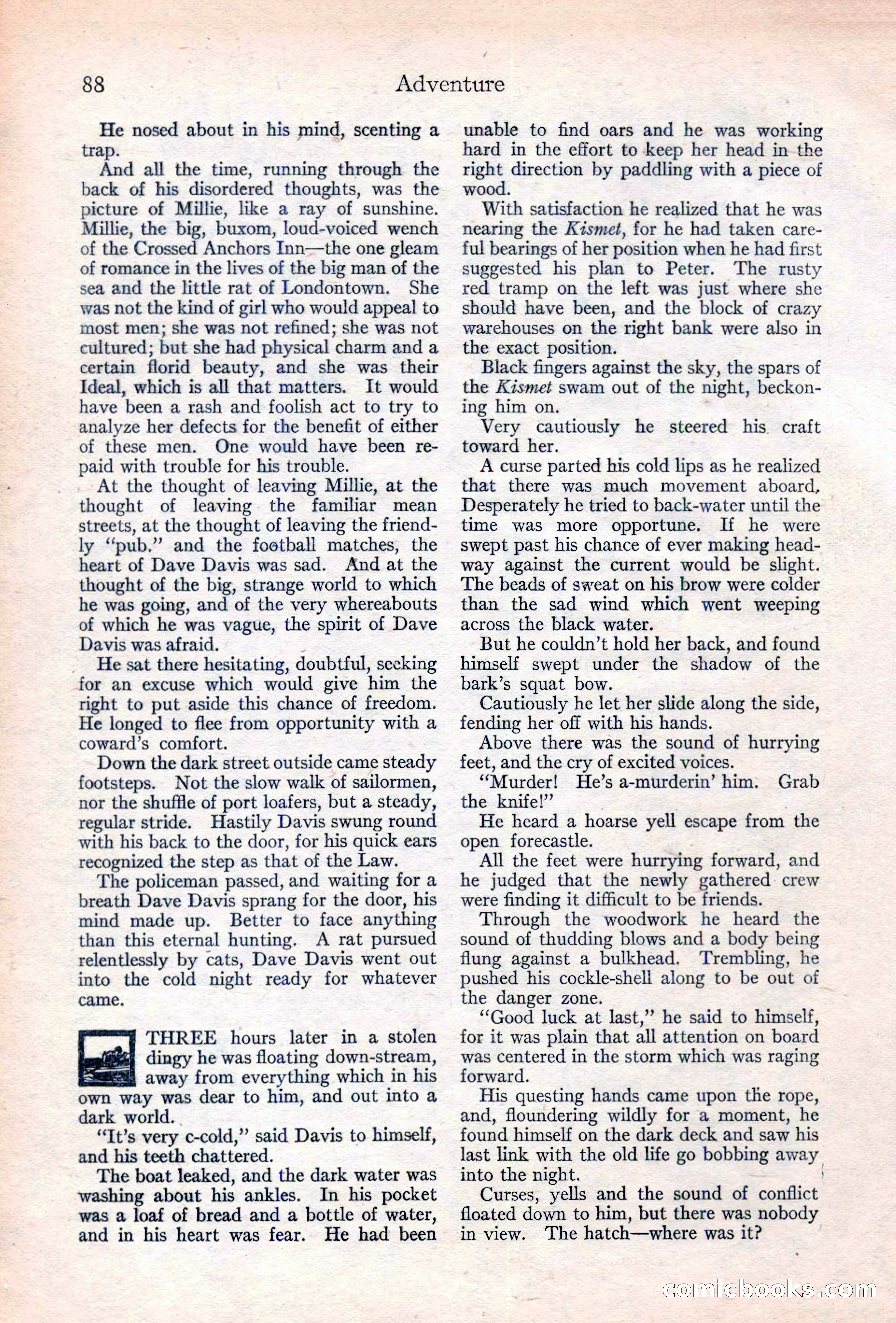 Adventure Magazine Cover, June 20, 1923 — page 90 of 196