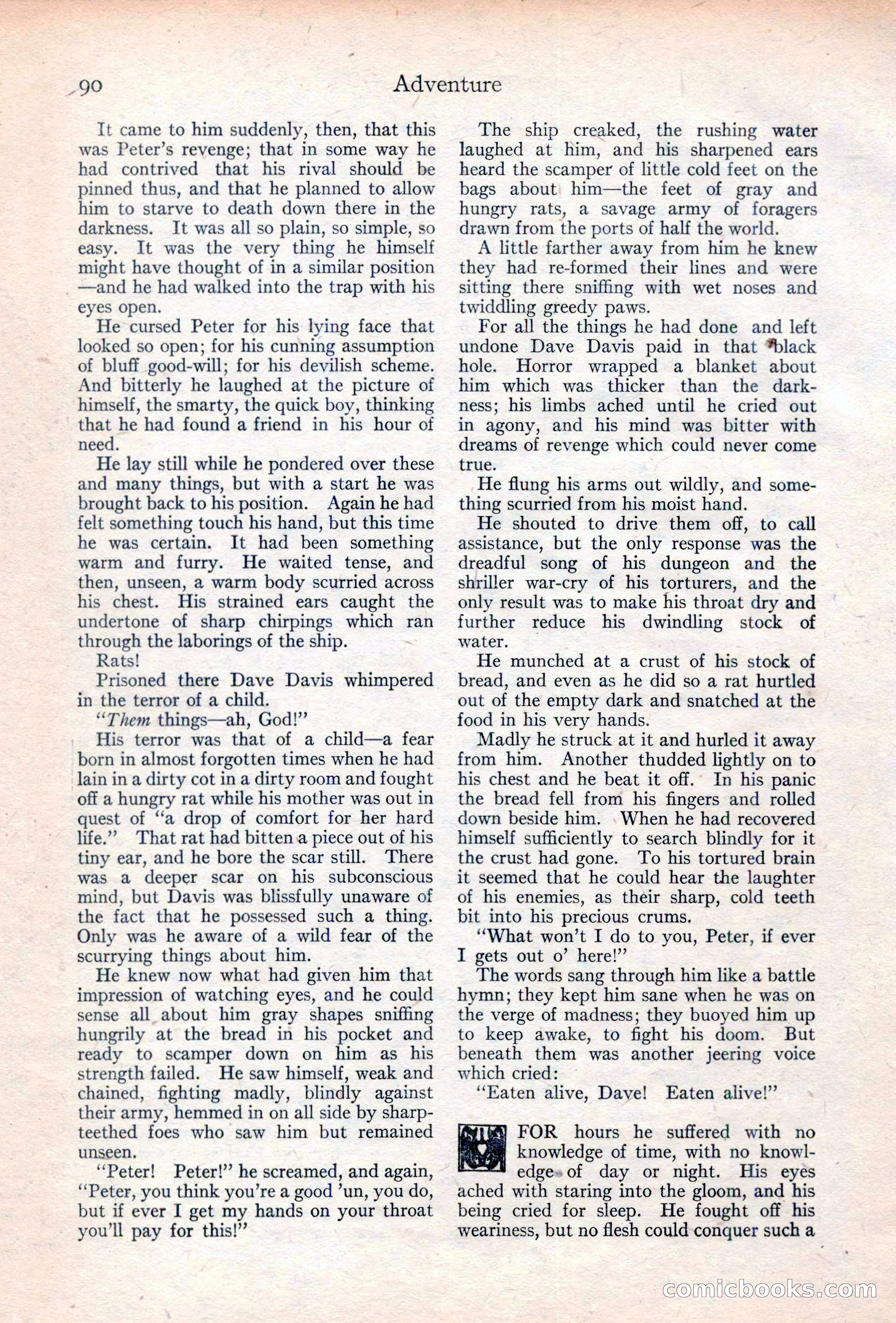 Adventure Magazine Cover, June 20, 1923 — page 92 of 196