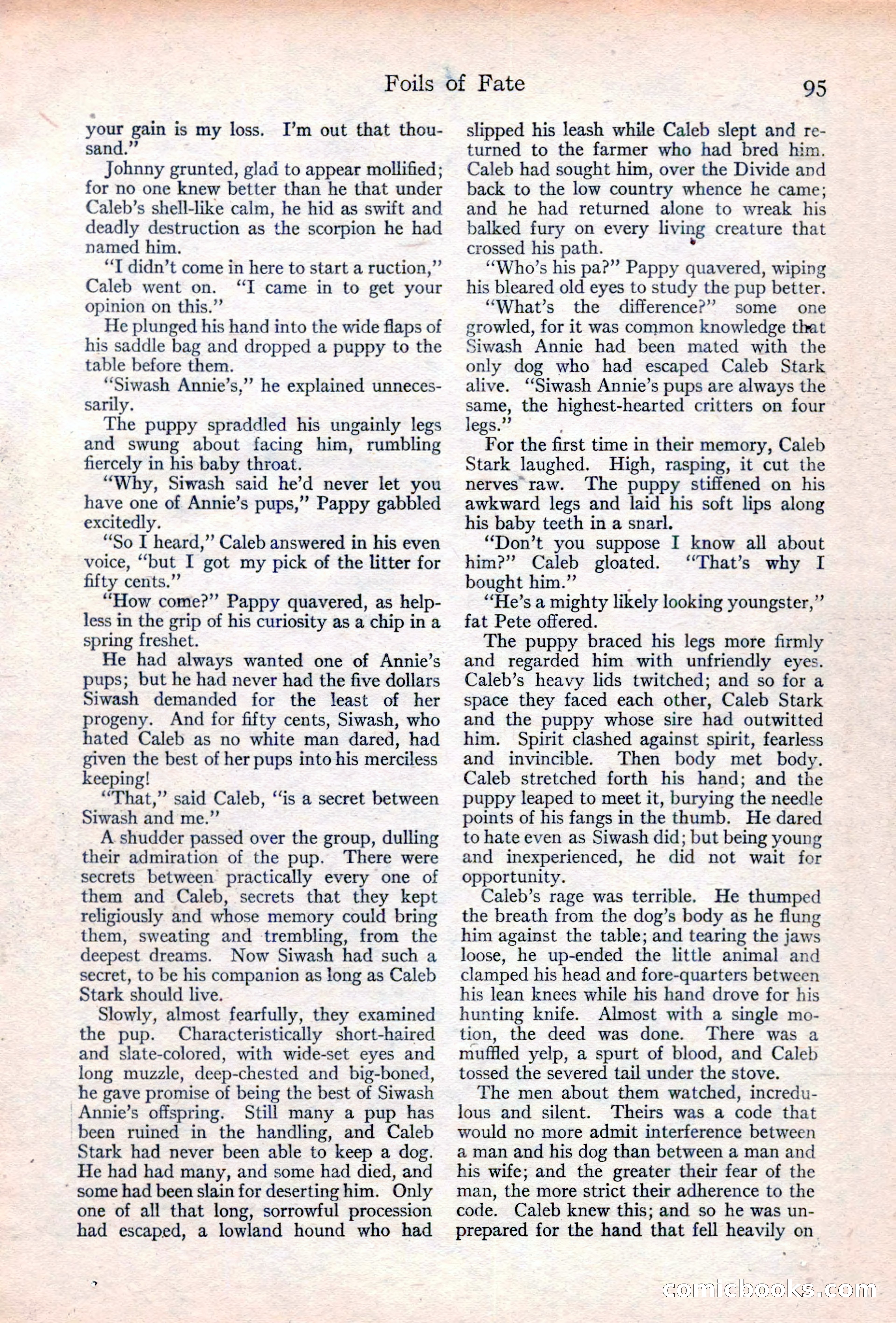 Adventure Magazine Cover, June 20, 1923 — page 97 of 196