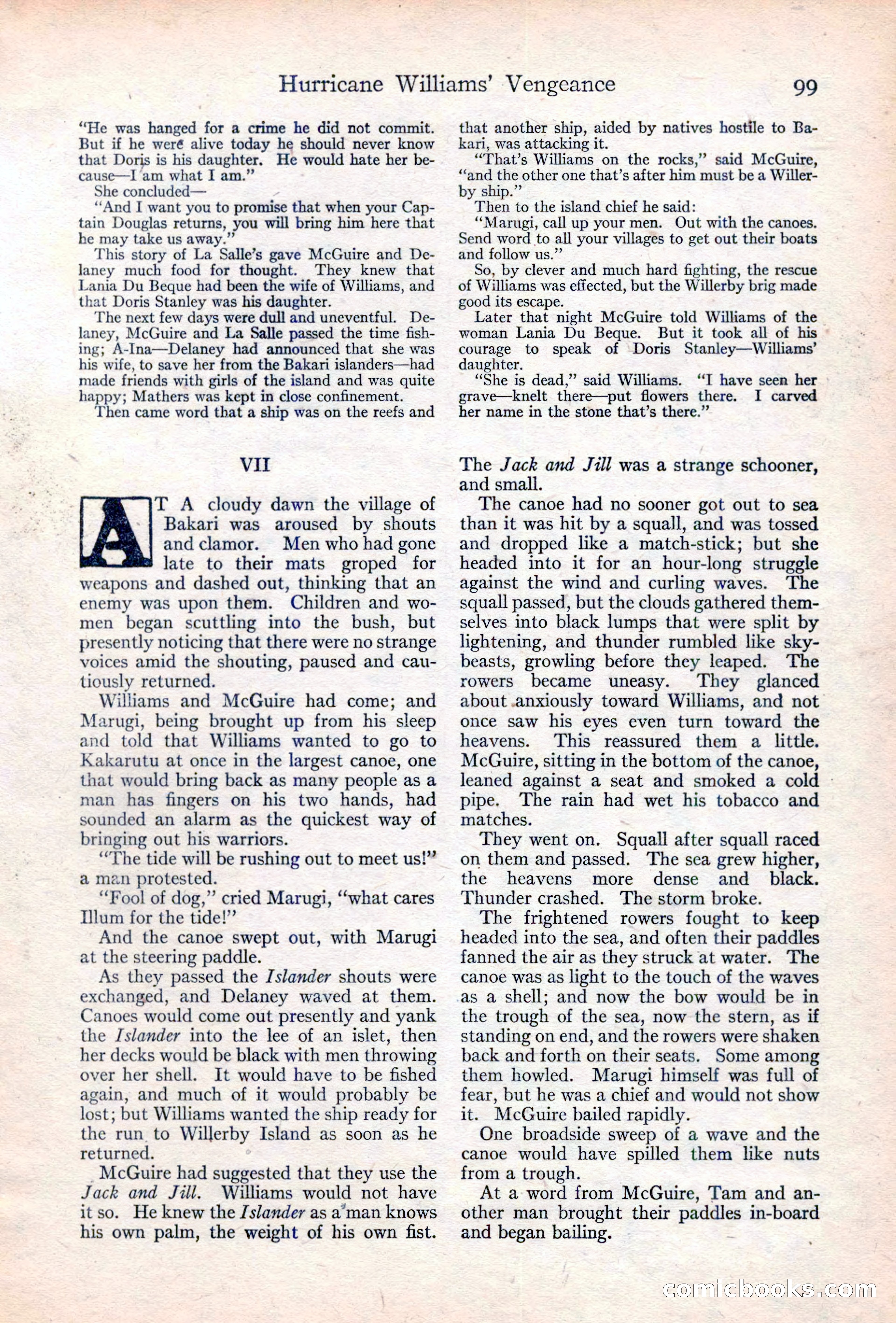 Adventure Magazine Cover, June 20, 1923 — page 101 of 196