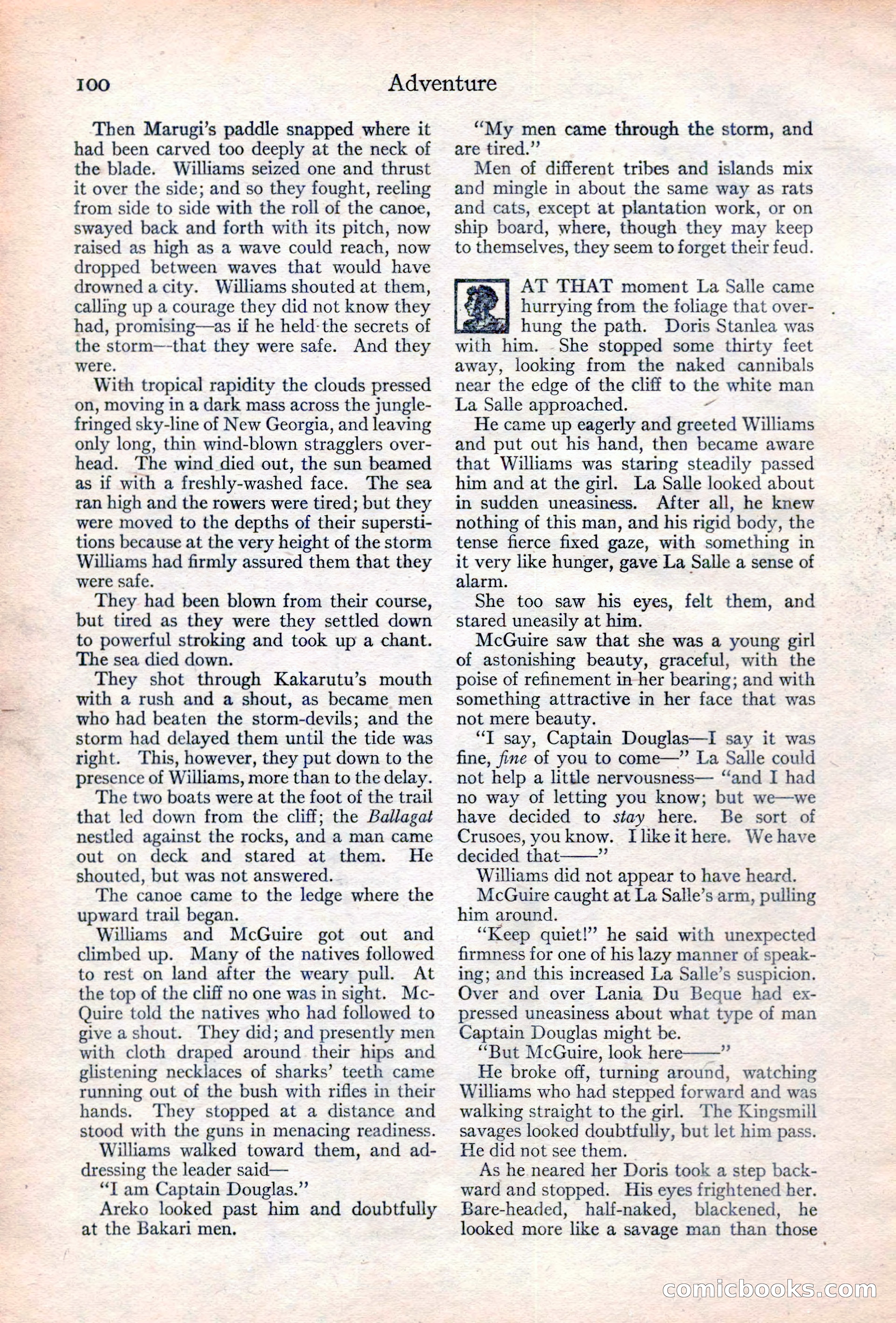 Adventure Magazine Cover, June 20, 1923 — page 102 of 196