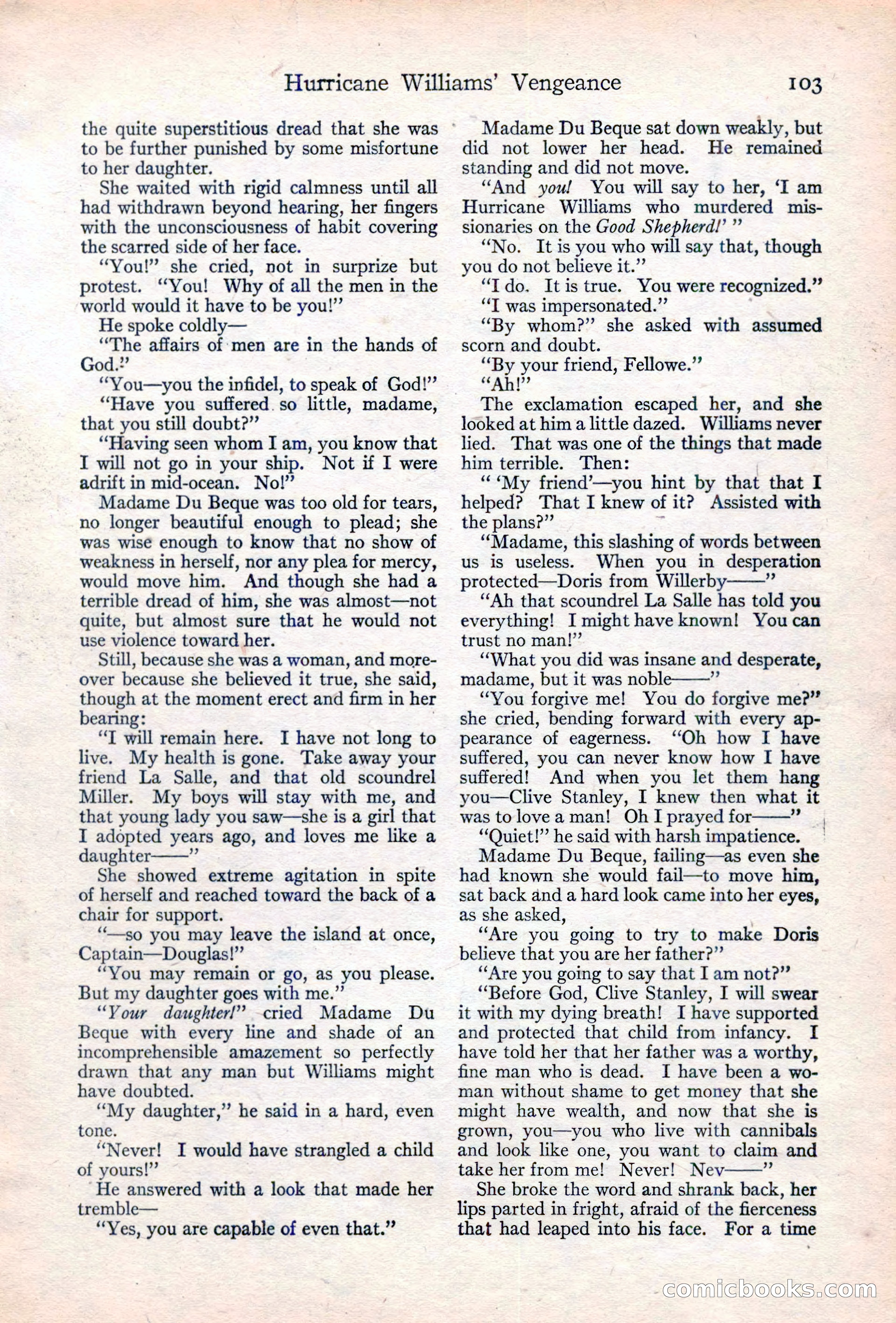 Adventure Magazine Cover, June 20, 1923 — page 105 of 196