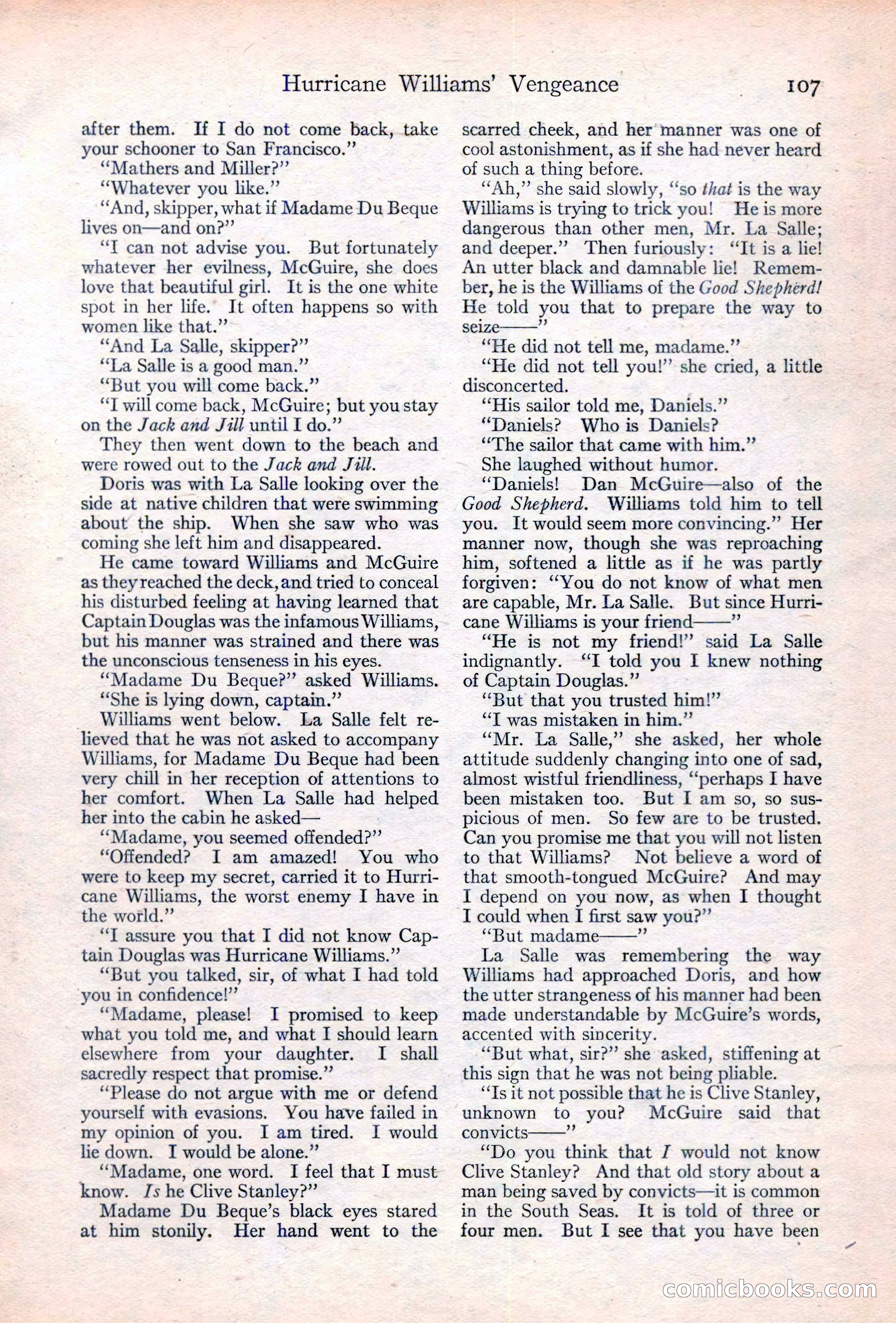 Adventure Magazine Cover, June 20, 1923 — page 109 of 196