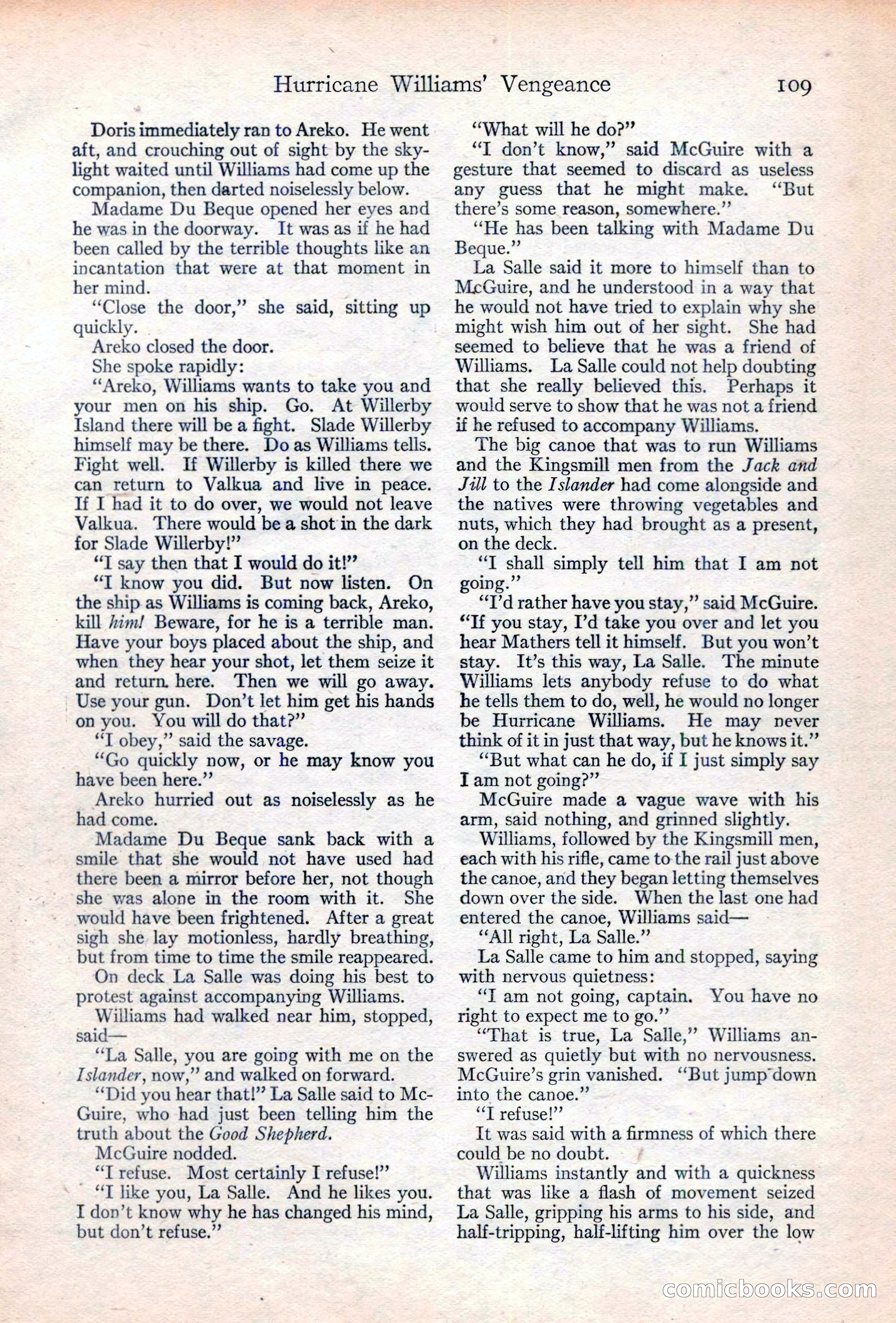 Adventure Magazine Cover, June 20, 1923 — page 111 of 196