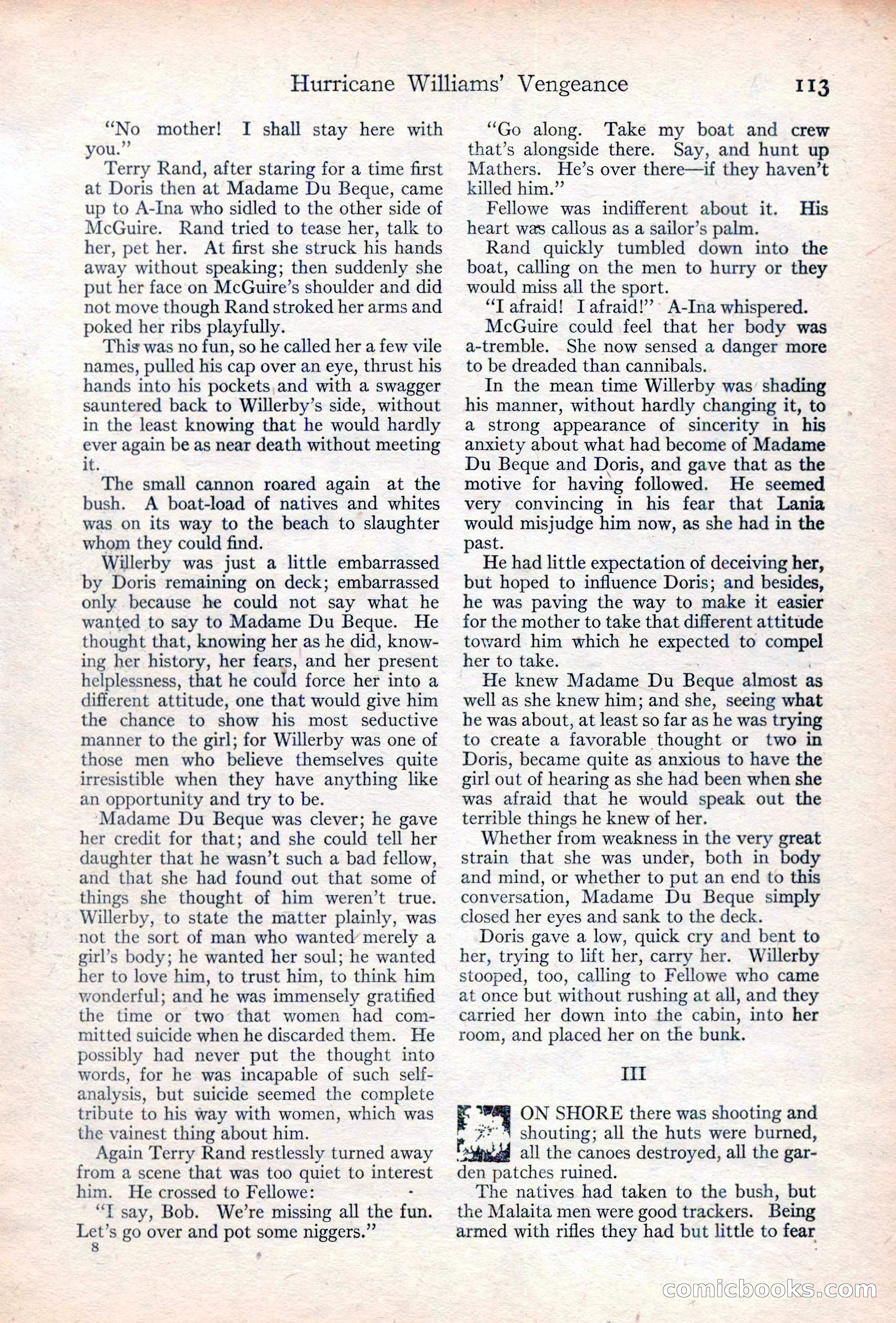 Adventure Magazine Cover, June 20, 1923 — page 115 of 196