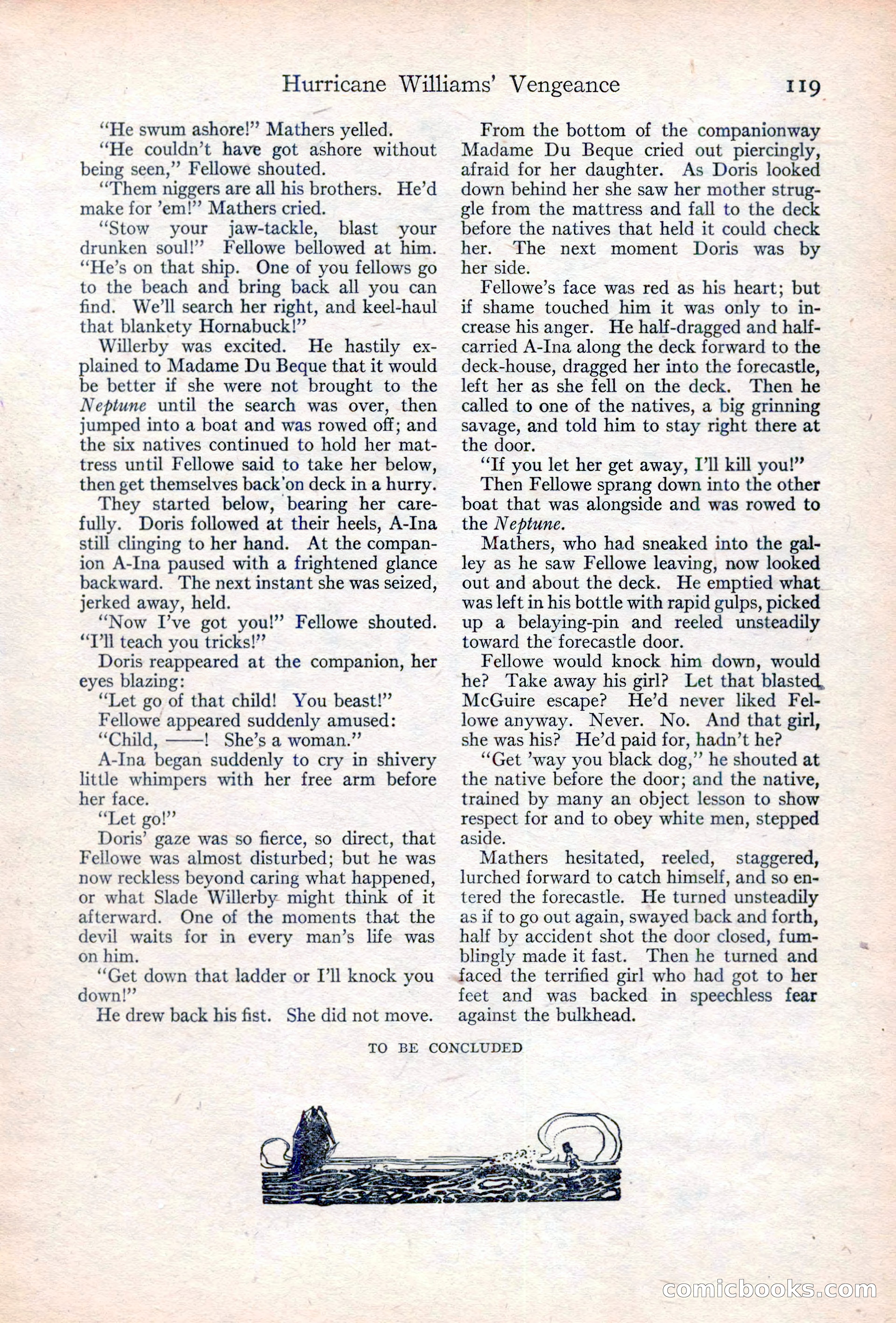 Adventure Magazine Cover, June 20, 1923 — page 121 of 196