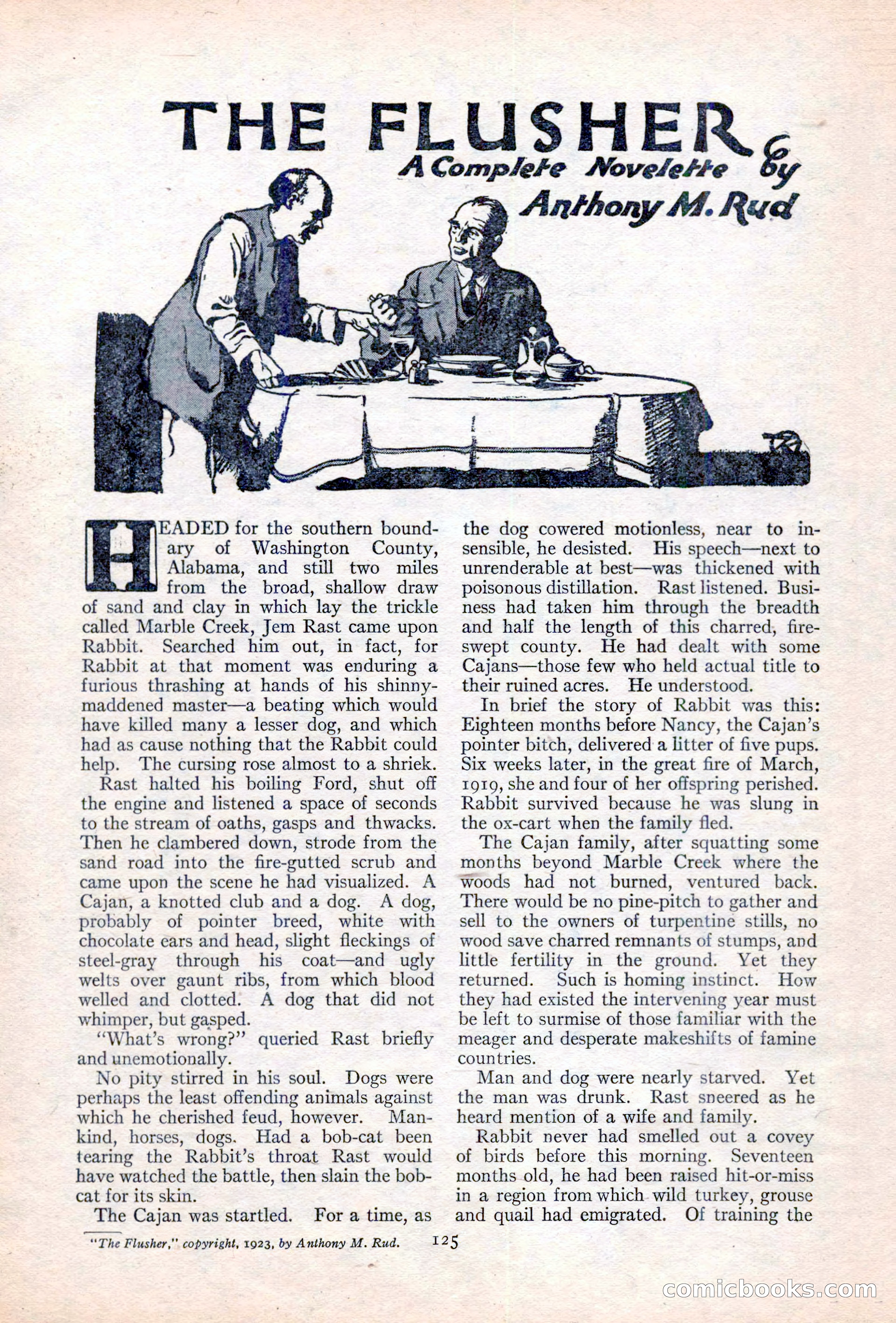 Adventure Magazine Cover, June 20, 1923 — page 127 of 196