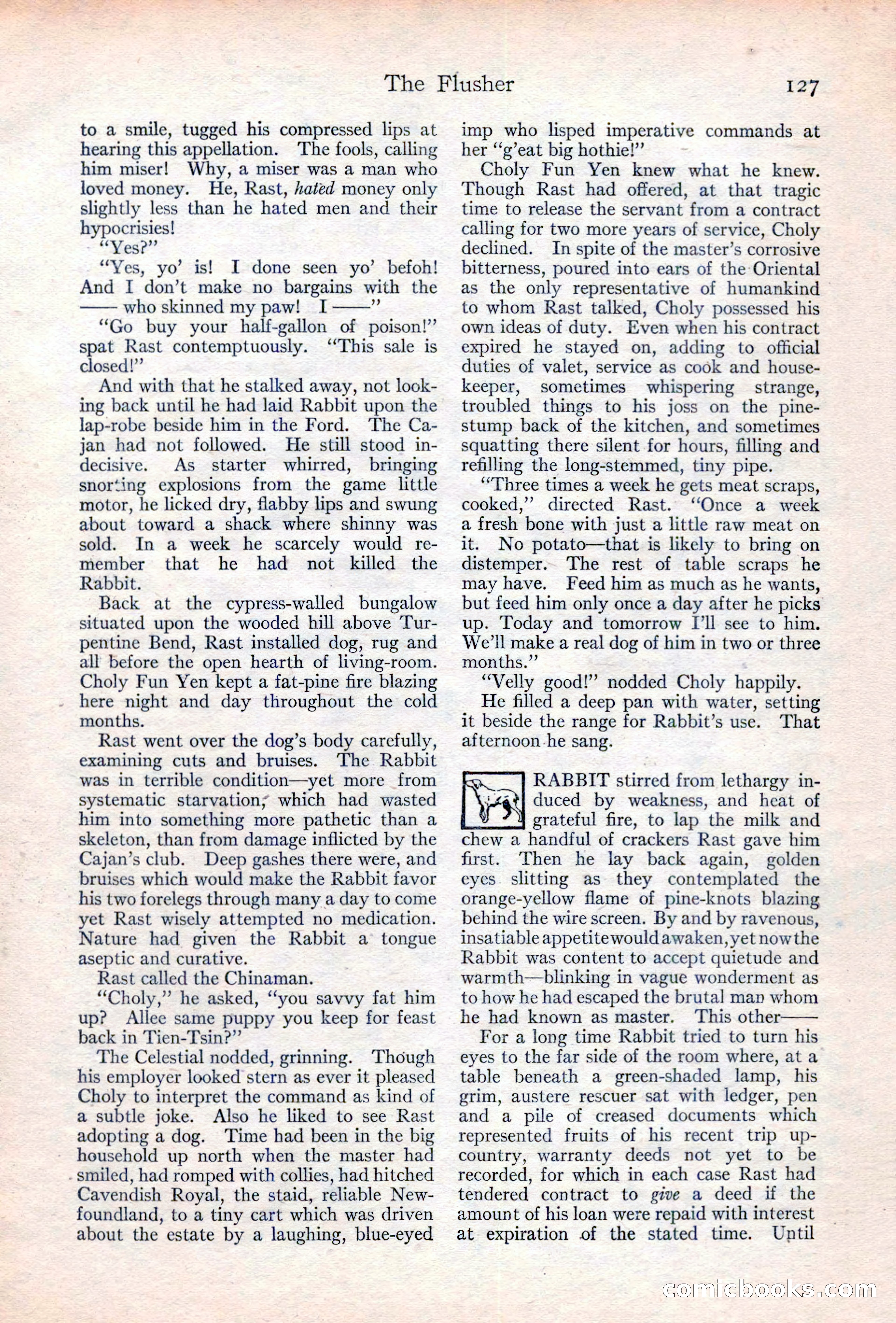 Adventure Magazine Cover, June 20, 1923 — page 129 of 196