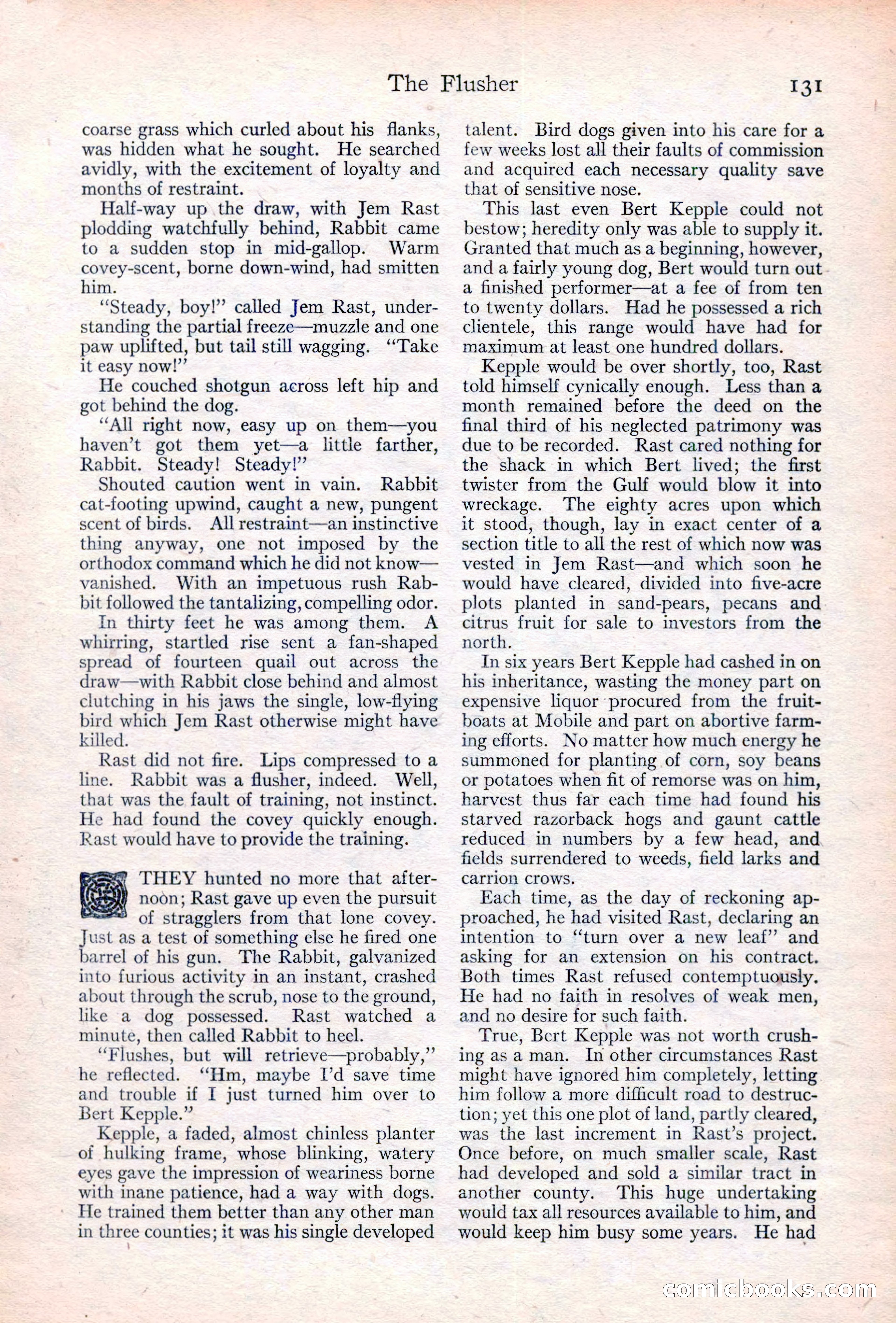 Adventure Magazine Cover, June 20, 1923 — page 133 of 196