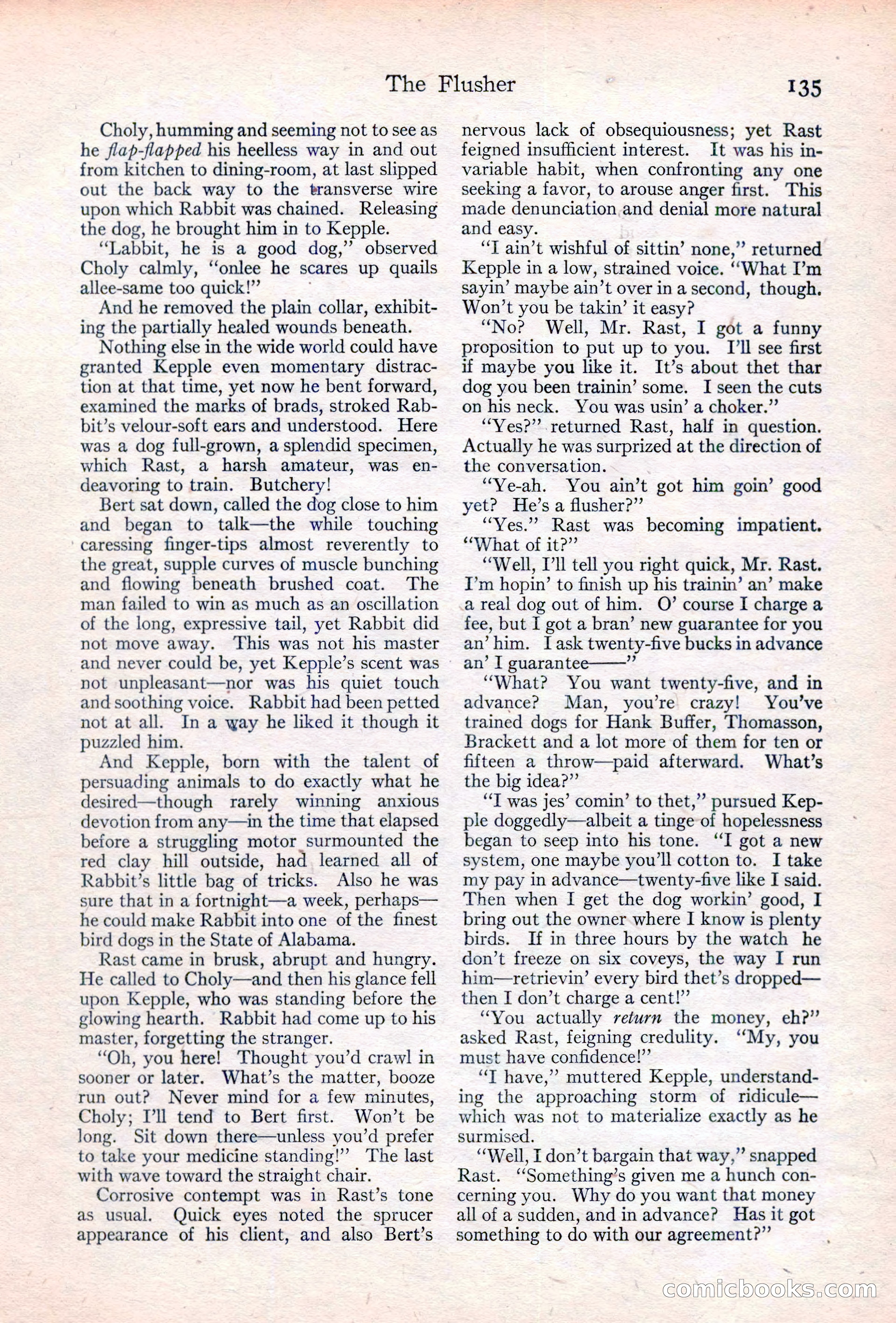 Adventure Magazine Cover, June 20, 1923 — page 137 of 196