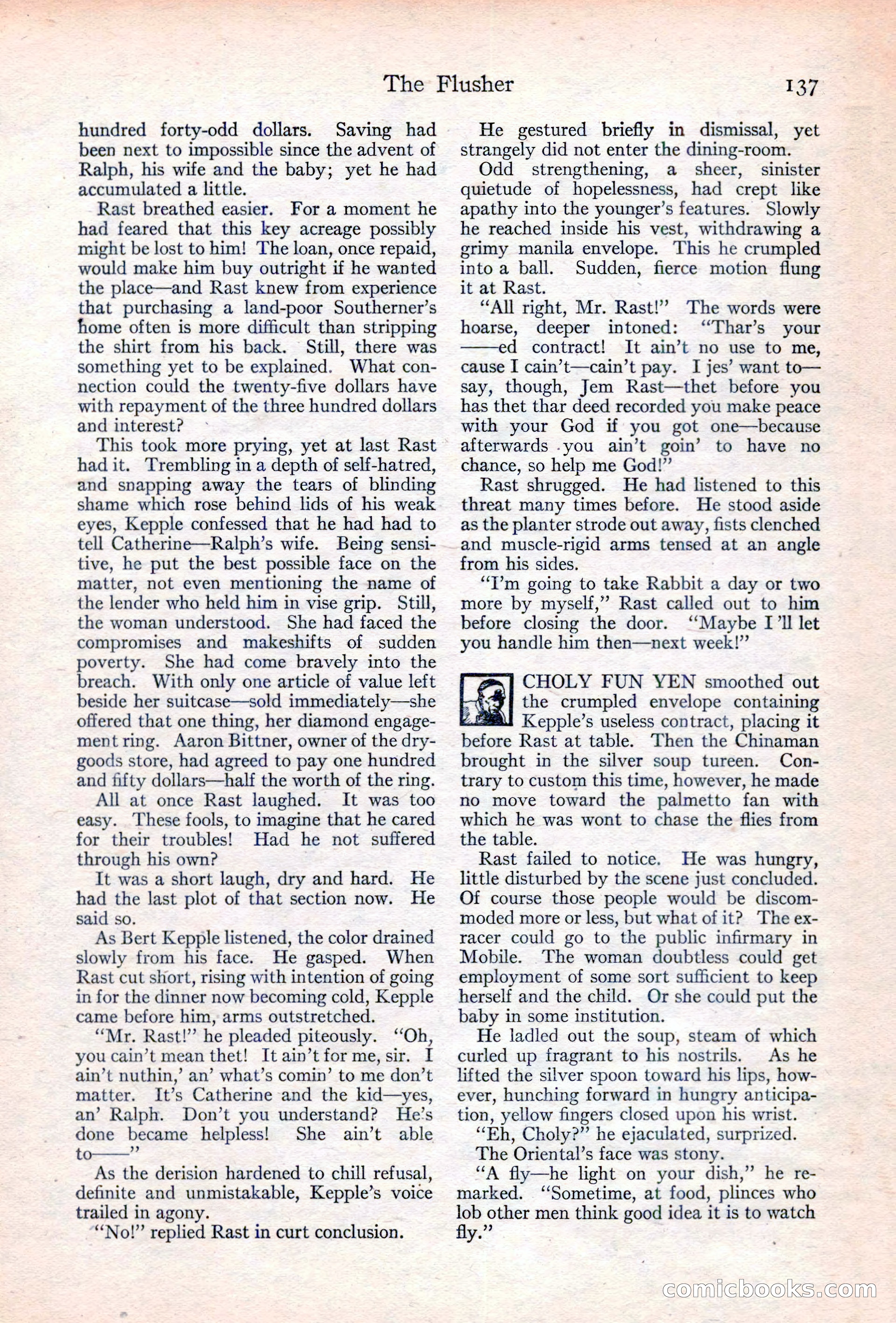 Adventure Magazine Cover, June 20, 1923 — page 139 of 196