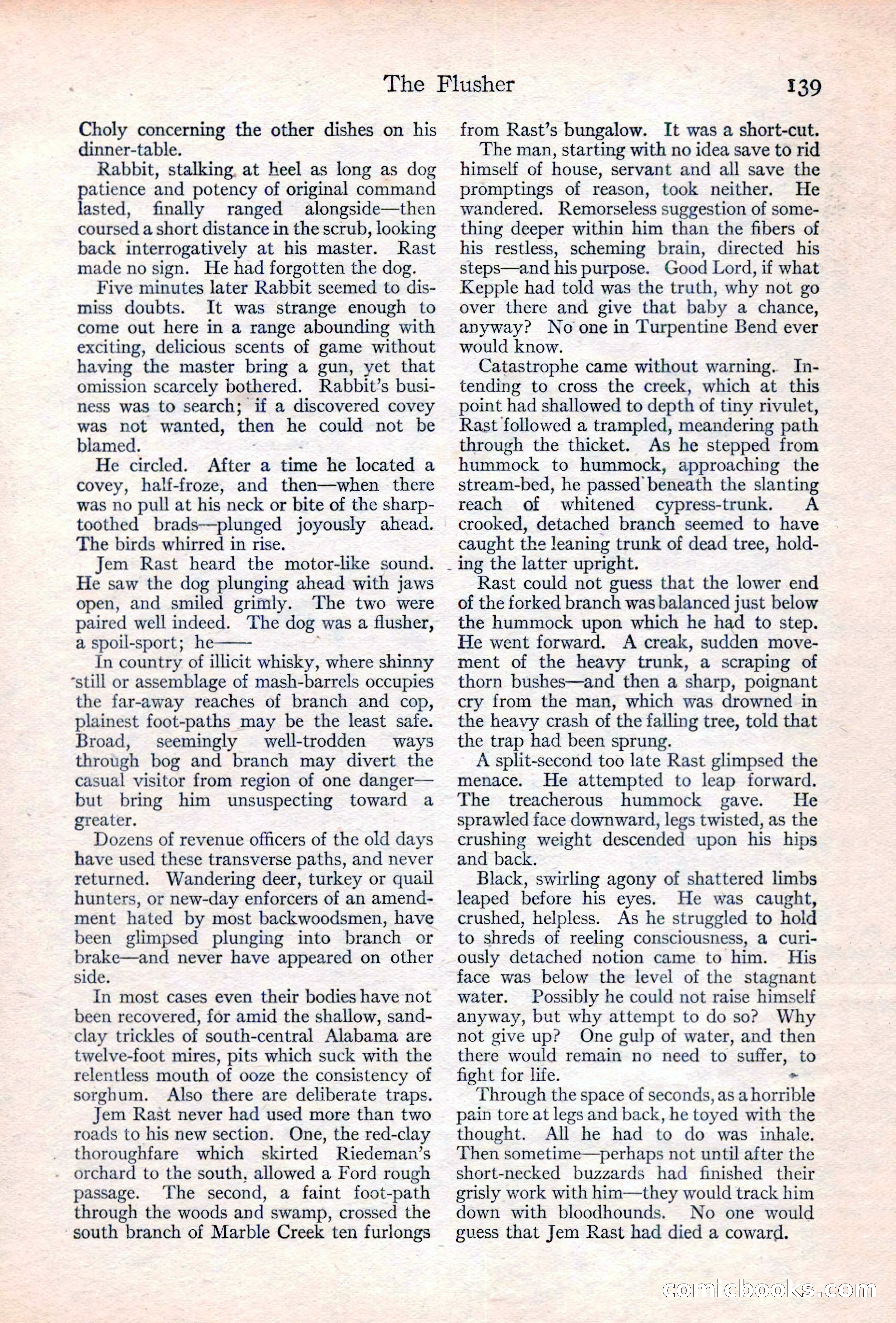 Adventure Magazine Cover, June 20, 1923 — page 141 of 196