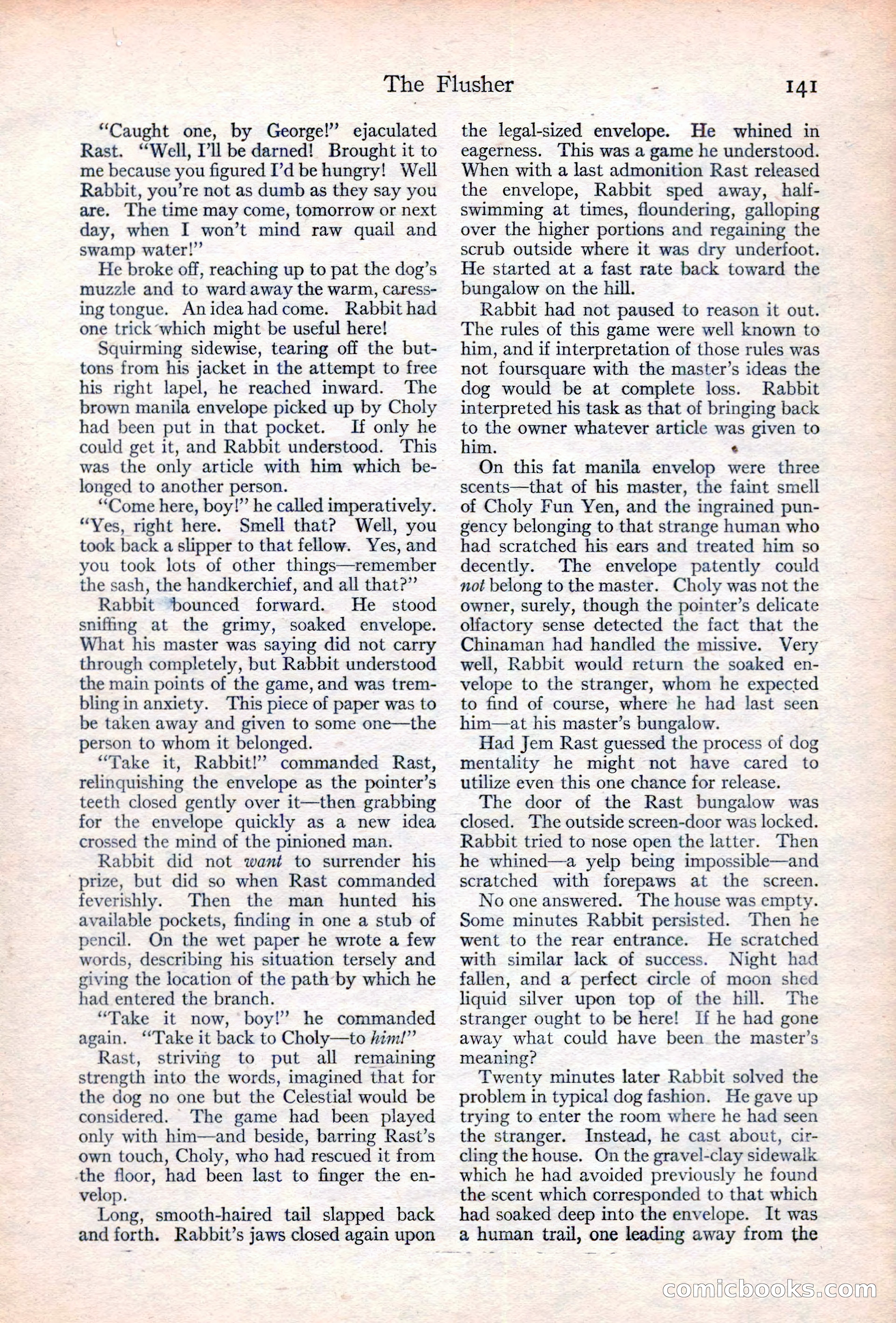 Adventure Magazine Cover, June 20, 1923 — page 143 of 196