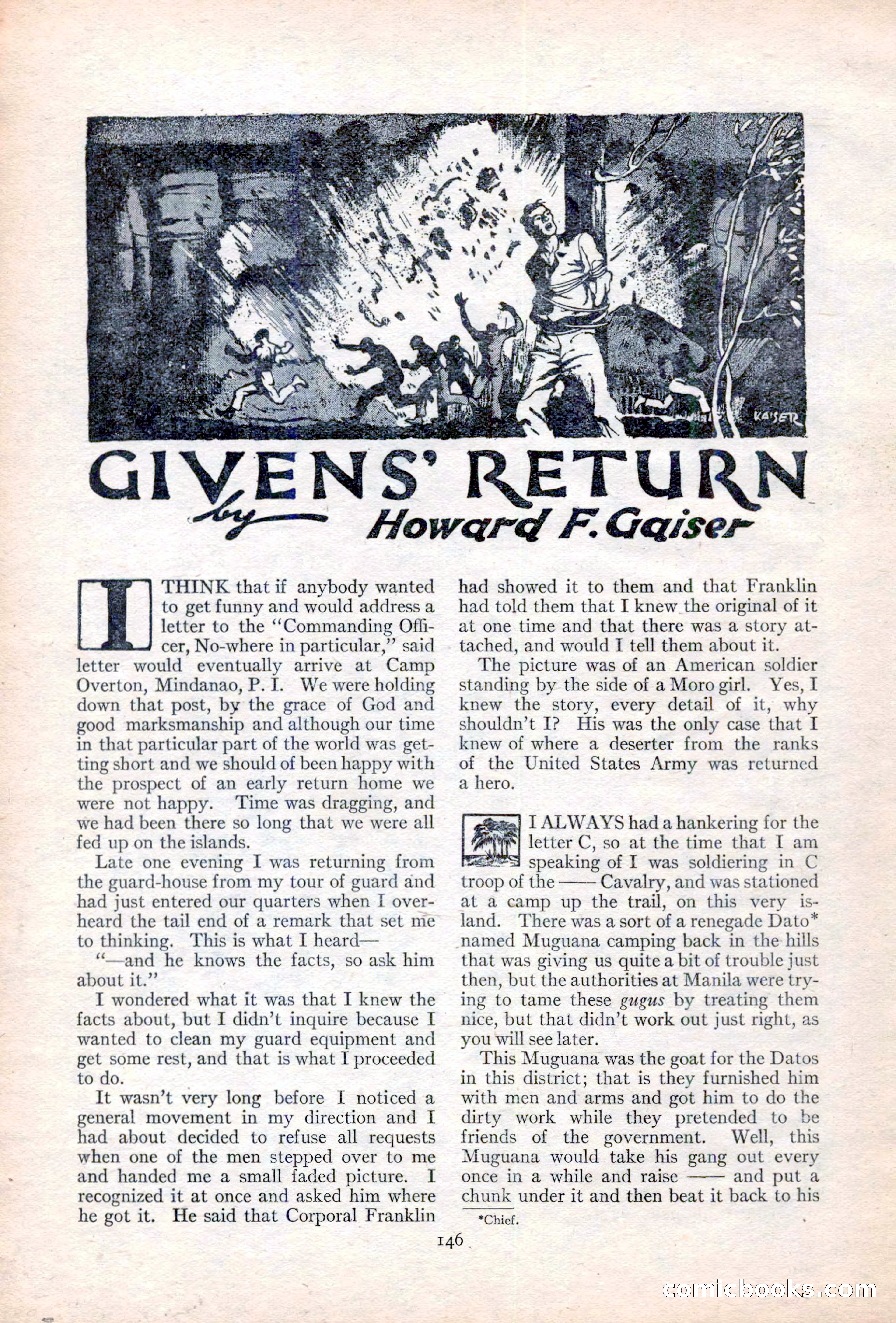 Adventure Magazine Cover, June 20, 1923 — page 148 of 196